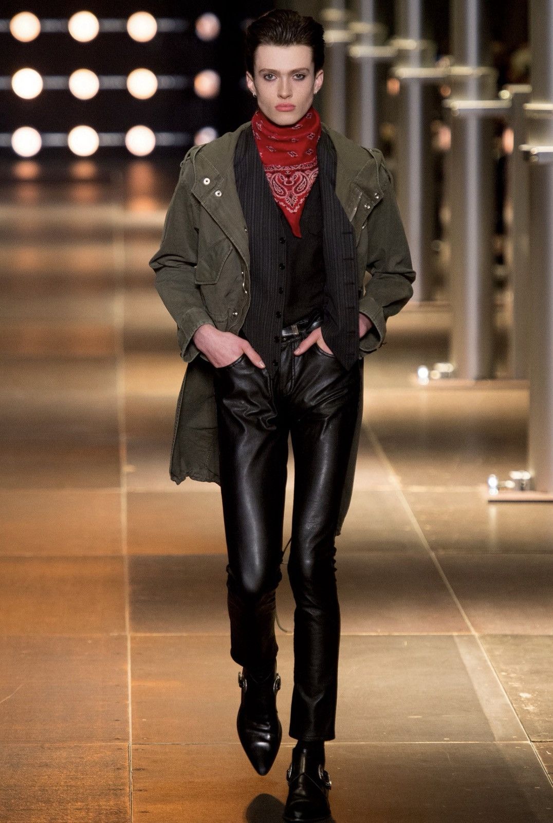 Saint Laurent Paris VINTAGE Saint Laurent SS14 runway Cropped Parka Size US S / EU 44-46 / 1 - 1 Thumbnail