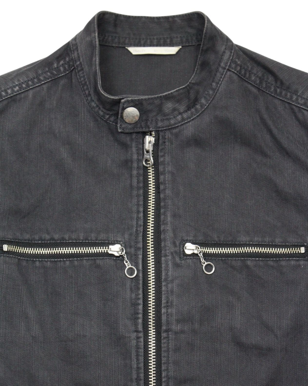 Japanese Brand 2010S BEAUTY & YOUTH BLUE LABEL MIDNIGHT RUSH BIKER JACKET Size US S / EU 44-46 / 1 - 3 Thumbnail
