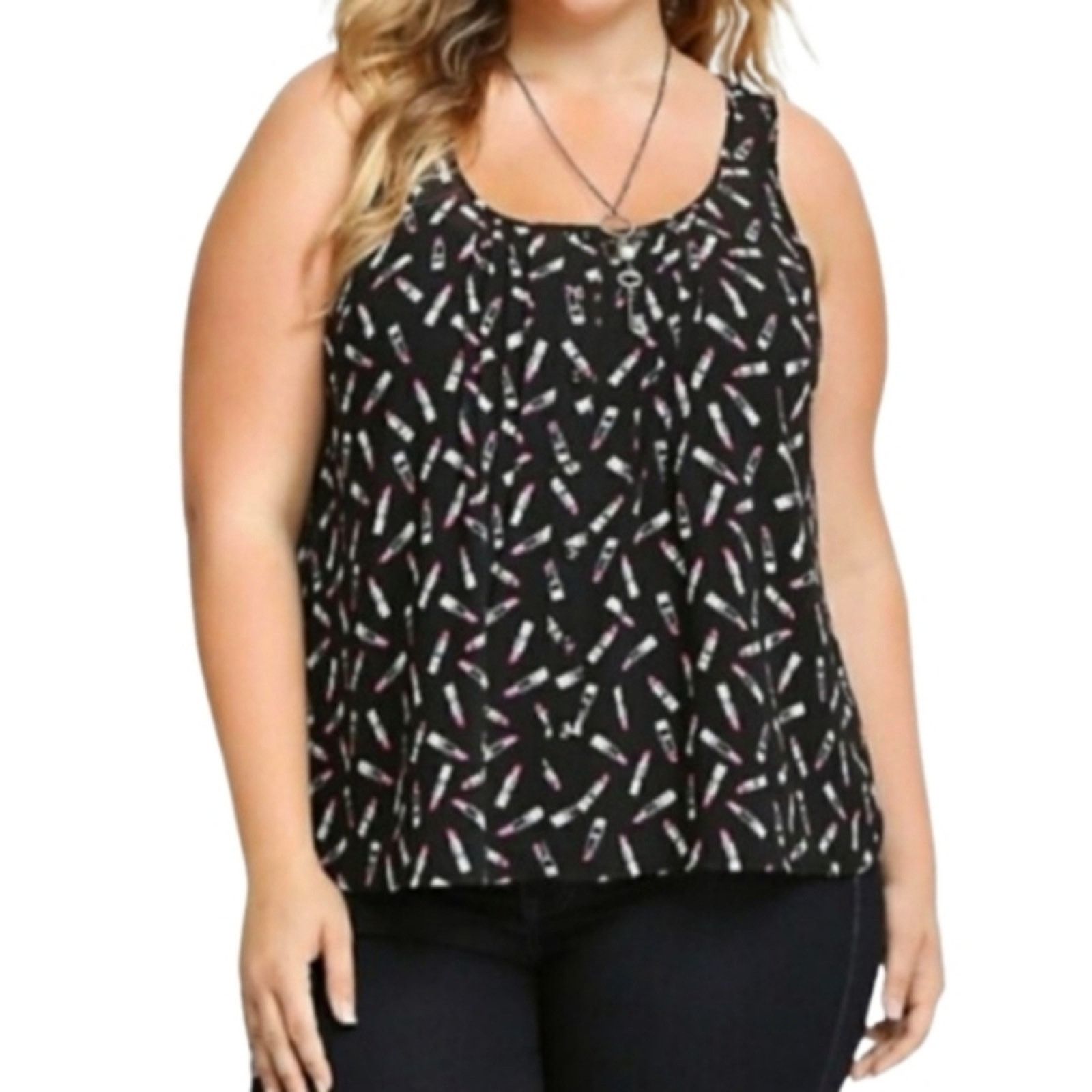 Torrid TORRID ☆ PINK LIPSTICK ☆ PETAL BACK TANK ☆ 4x ☆ NWT Size 4XL / US 24-26 - 2 Thumbnail