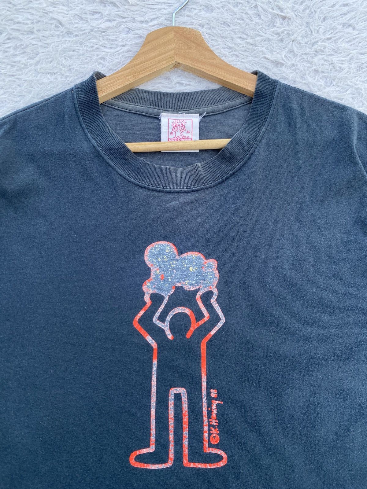 Keith Haring Rare Vintage 90s Keith Haring Pop Art Graphic Tshirt Size US M / EU 48-50 / 2 - 6 Thumbnail