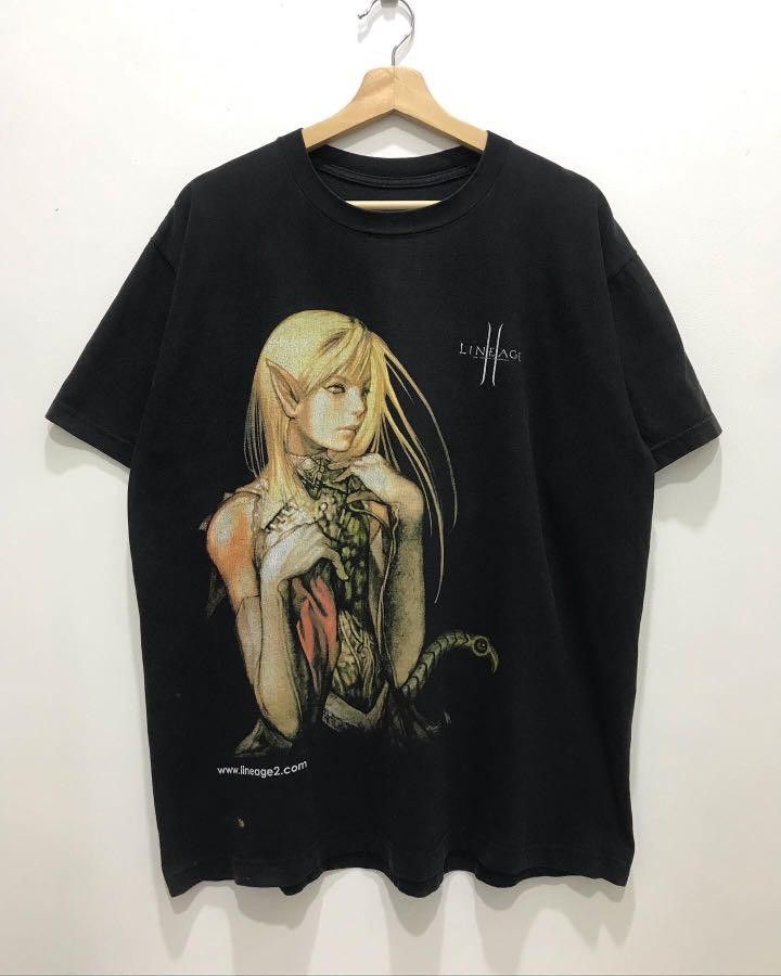 Japanese Brand Vintage Y2k Lineage 2 Tee Size US XL / EU 56 / 4 - 1 Thumbnail