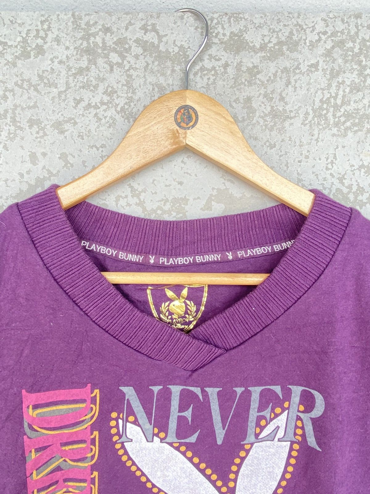 Other Vintage Playboy Bunny Big Logo Printed Sweatshirt Purple Size M / US 6-8 / IT 42-44 - 4 Thumbnail