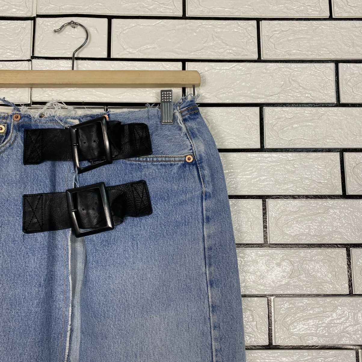 Needles 🔥DISTRESSED DESIGN DENIM LONG SKIRT REBUILD BY NEEDLES Size 28" / US 6 / IT 42 - 18 Thumbnail