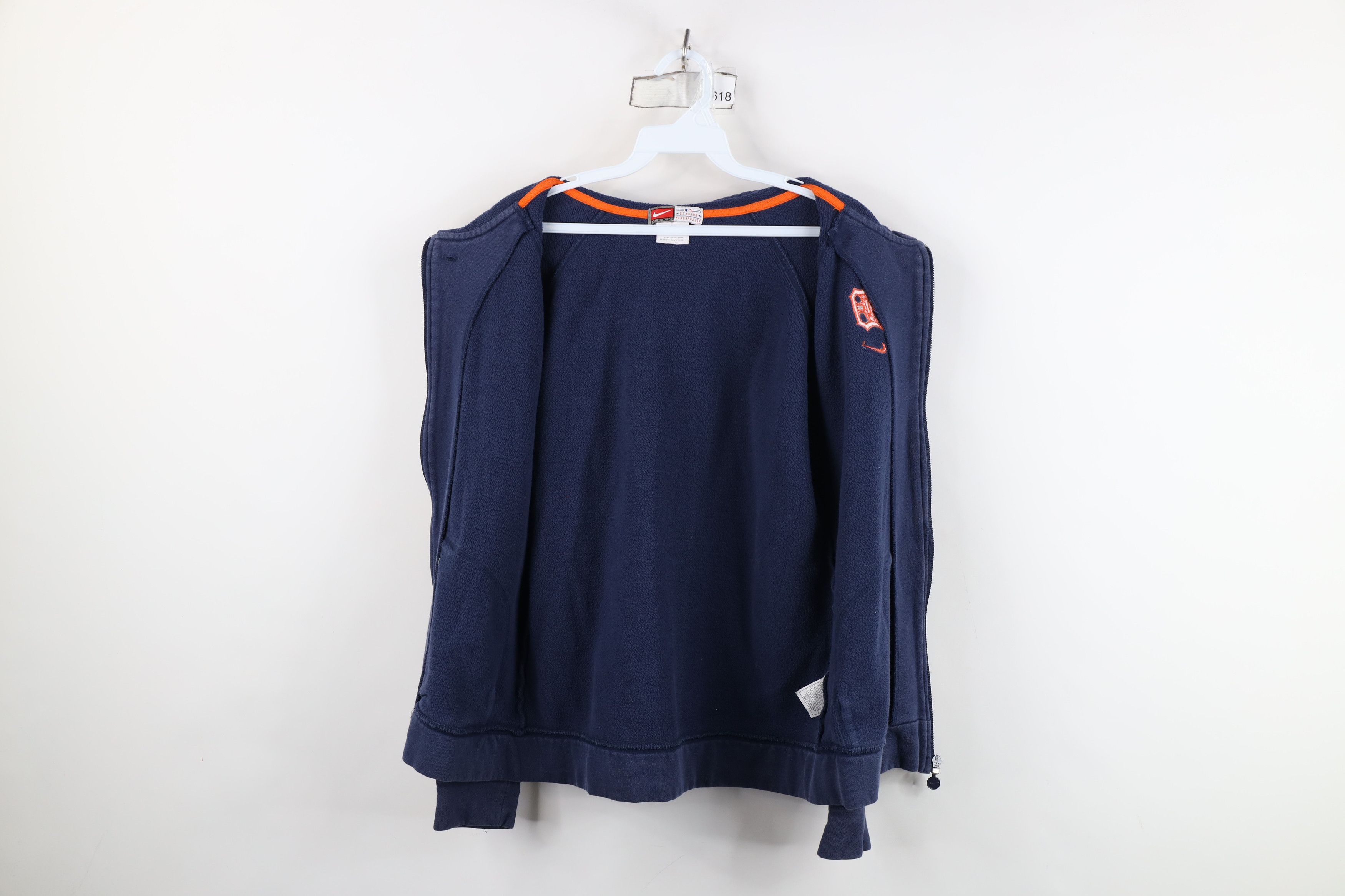 Nike Vintage Nike Travis Scott Mini Swoosh Detroit Tigers Hoodie Size S / US 4 / IT 40 - 10 Thumbnail