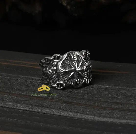 Japanese Brand × Jewelry × Vintage Compass Shape Cool Rings Size ONE SIZE - 4 Thumbnail