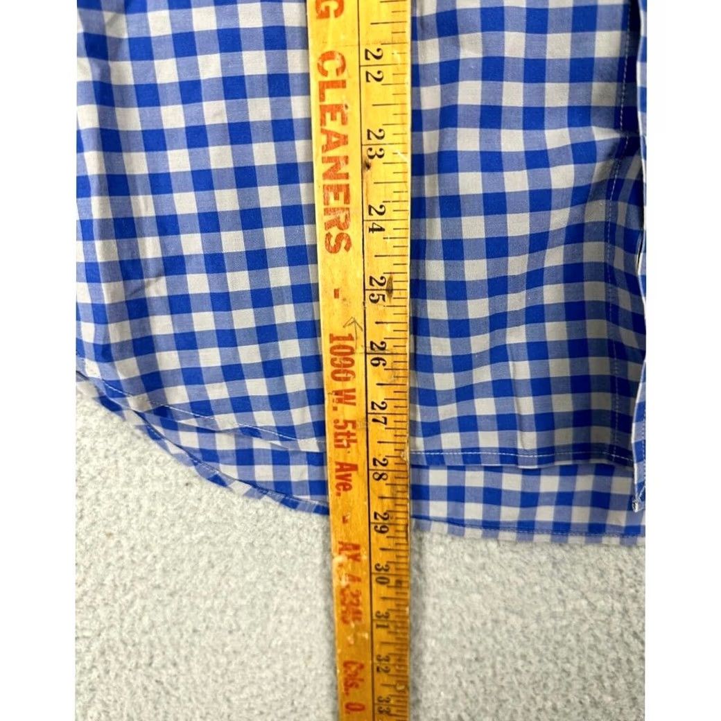 Bonobos Bonobos Shirt Mens Medium Blue Gingham Plaid Button Down Long Sleeve 100% Cotton Size US M / EU 48-50 / 2 - 6 Thumbnail