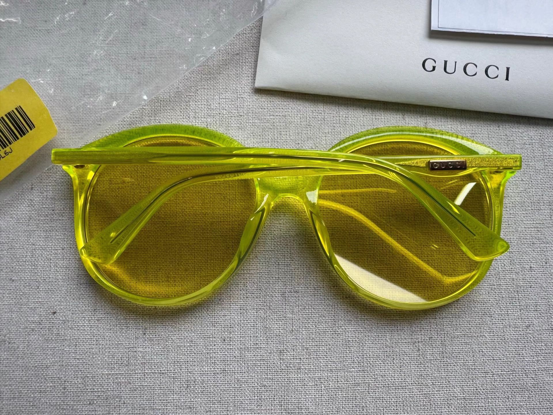Gucci GUCCI Solid Color Temple Plastic Irregular Sunglasses K2 Size ONE SIZE - 2 Thumbnail