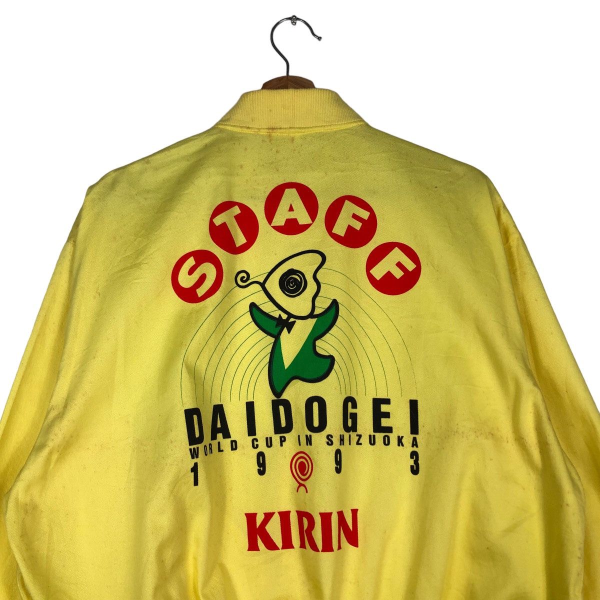 Japanese Brand 🔥Vintage Bomber Jacket Satin Daidogei 1993 World Cup Kirin Size US M / EU 48-50 / 2 - 9 Thumbnail