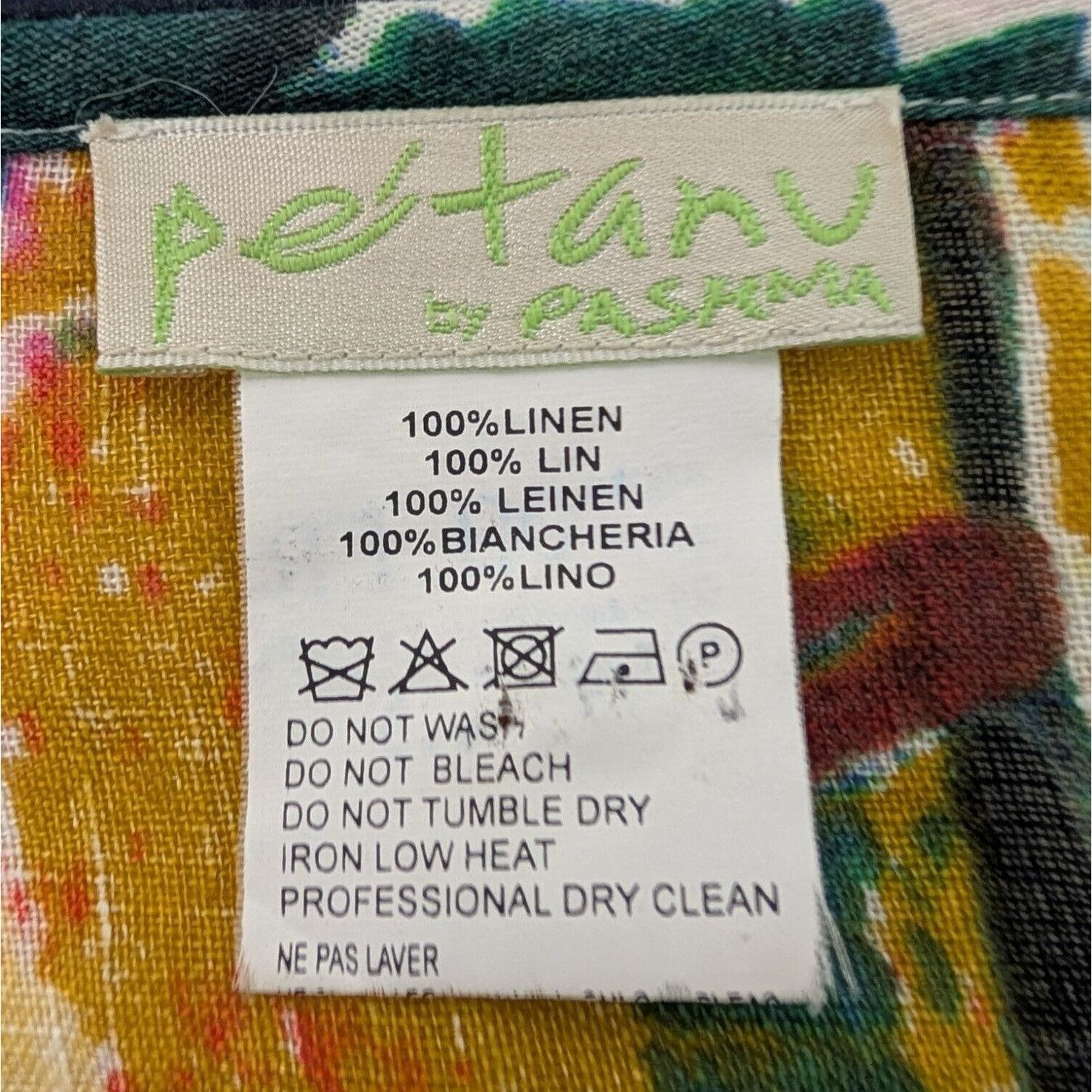 Anthropologie Petanu Pashma Floral Linen Duster Womens One Size White Size ONE SIZE - 6 Thumbnail