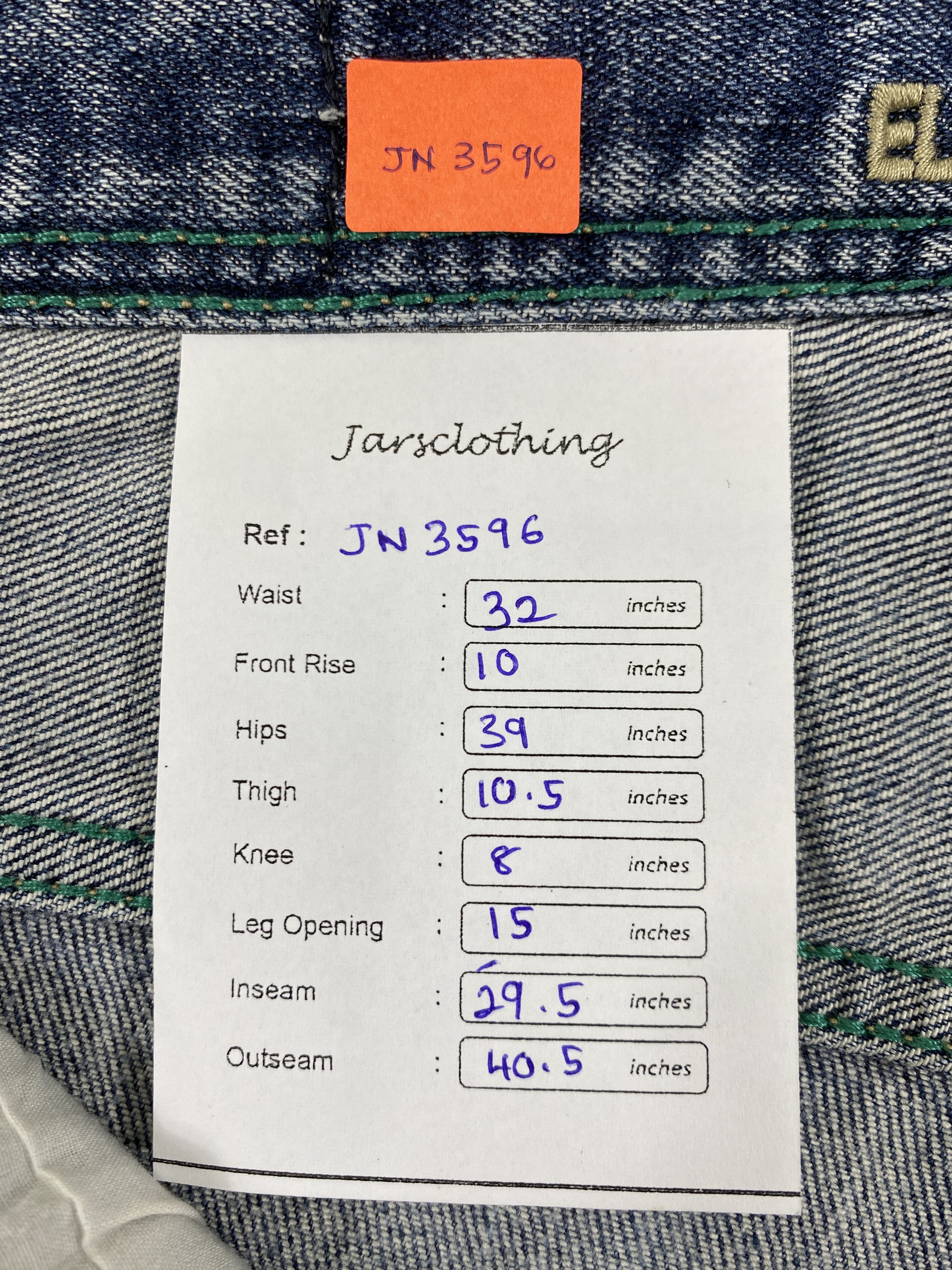 Japanese Brand Distressed Blue Vintage Element Jeans 32x29.5 Denim- JN3596 Size US 32 / EU 48 - 8 Thumbnail
