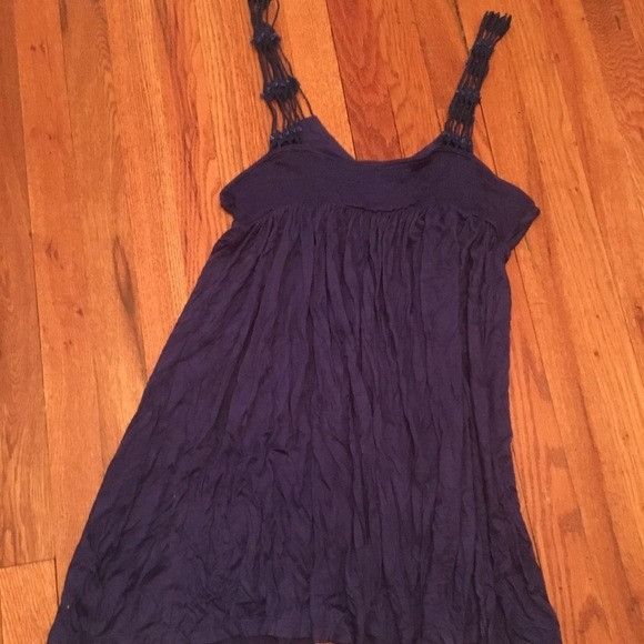 Free People Free People Navy Beaded Stone Cut out Dress Size L / US 10 / IT 46 - 7 Thumbnail