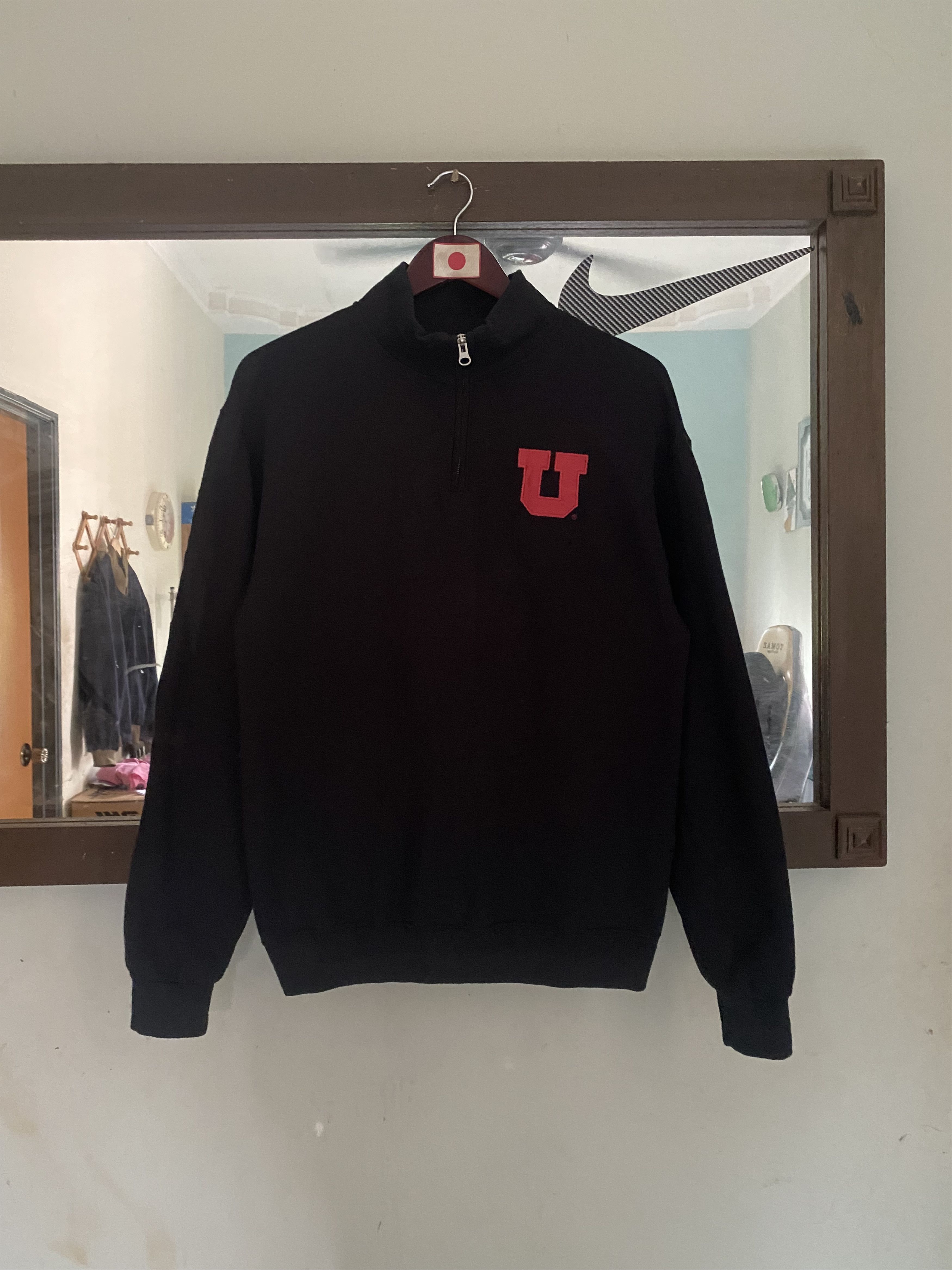 Jerzees × NCAA × Vintage Vintage Utah Half Zip Sweatshirt Size US M / EU 48-50 / 2 - 1 Thumbnail