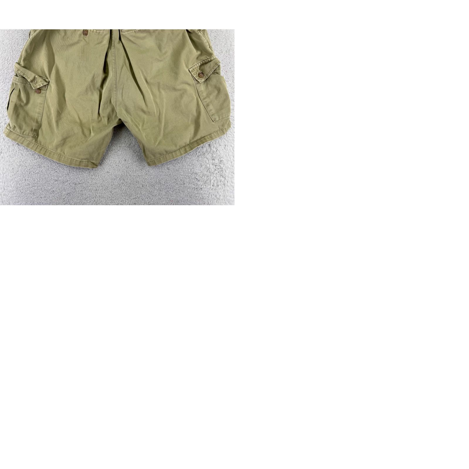 Chaps Chaps Ralph Lauren Shorts Men 40 Beige Khaki Canvas Cargo Cotton Elastic 40x9 - Vintage: No - Regular Fit - Cargo Shorts - Beige - Cotton - Men - 40 Size US 40 / EU 56 - 10 Thumbnail