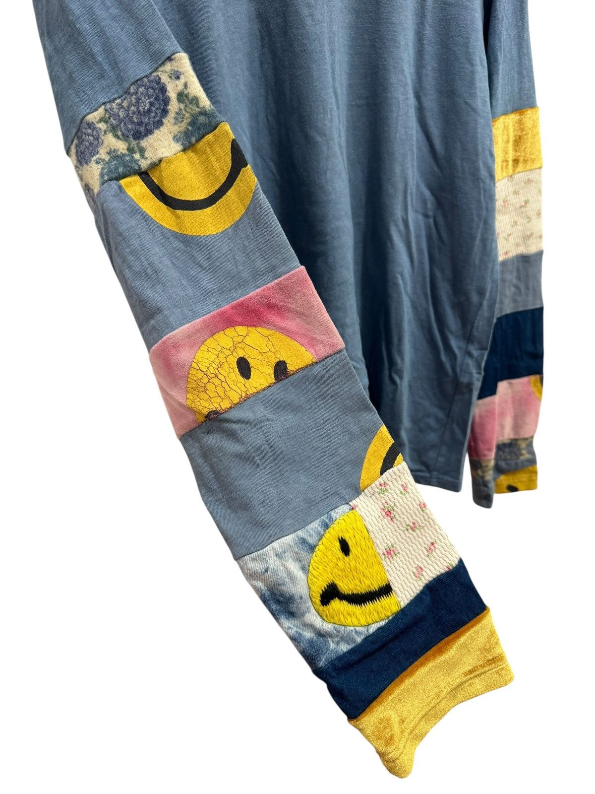 Kapital Kapital Hippie Patchwork Long Sleeve Tee Blue Size US L / EU 52-54 / 3 - 2 Thumbnail