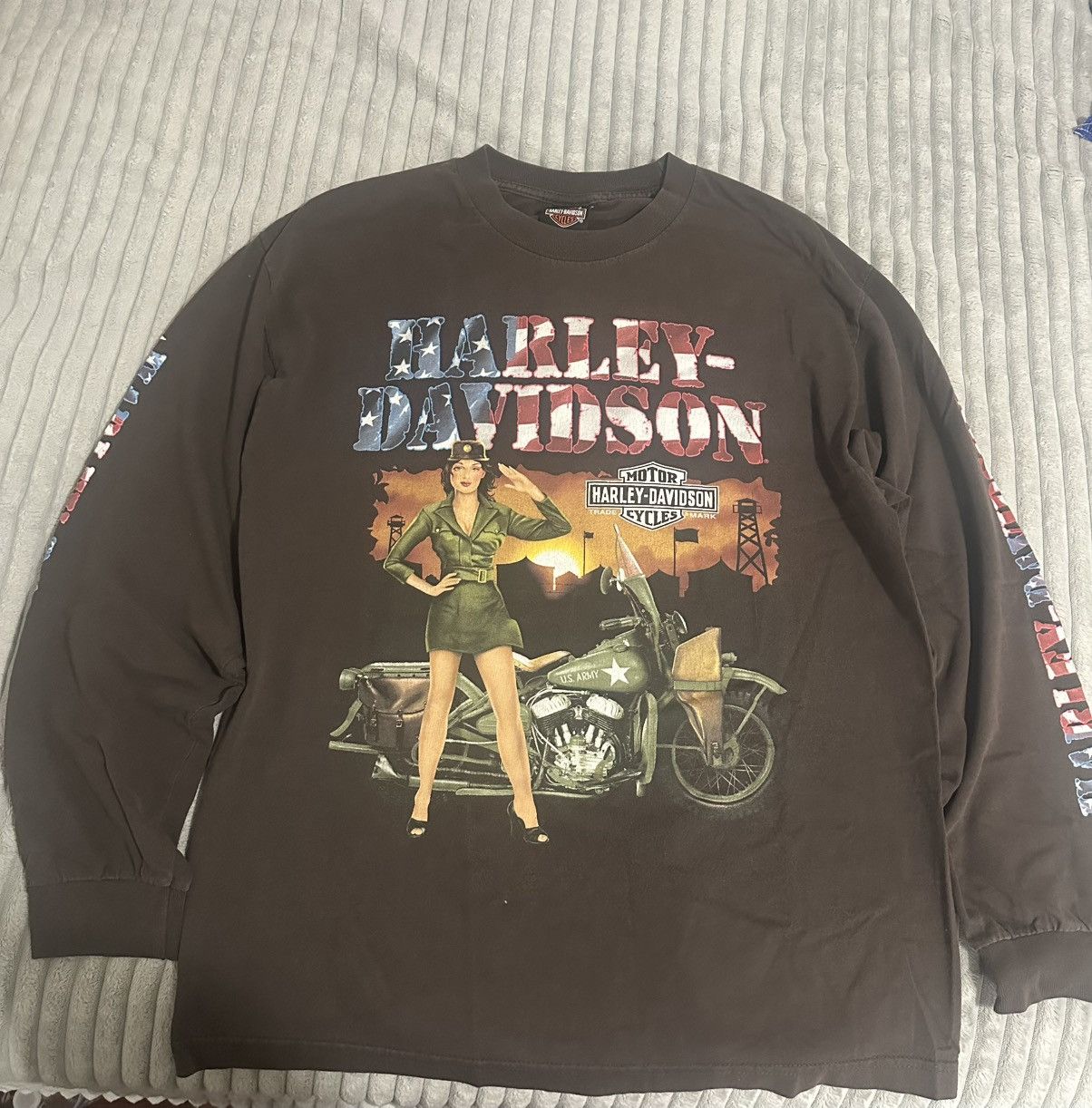 Harley Davidson Harley Davidson Army Girl Shirt Size US L / EU 52-54 / 3 - 1 Thumbnail