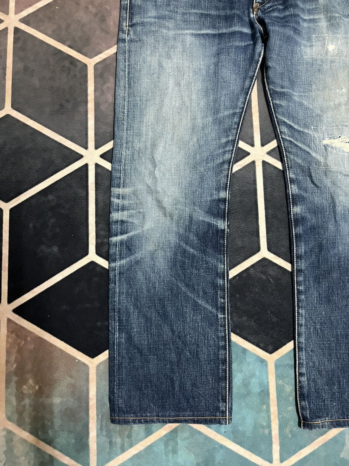 R.Newbold R Newbold Low Waist Patches Jeans Size US 34 / EU 50 - 3 Thumbnail