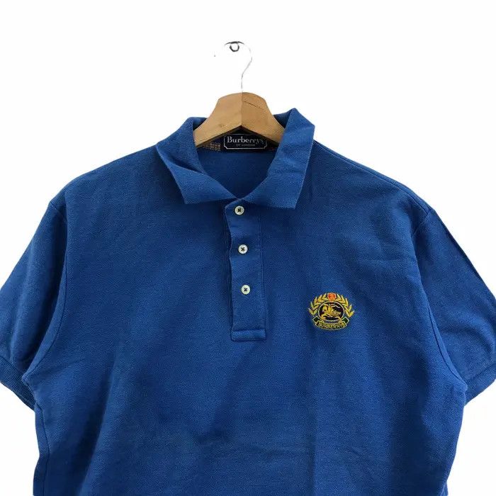 Burberry Vtg 90’ BURBERRY LONDON CREST Logo Polo Tee Shirt Size US M / EU 48-50 / 2 - 2 Thumbnail