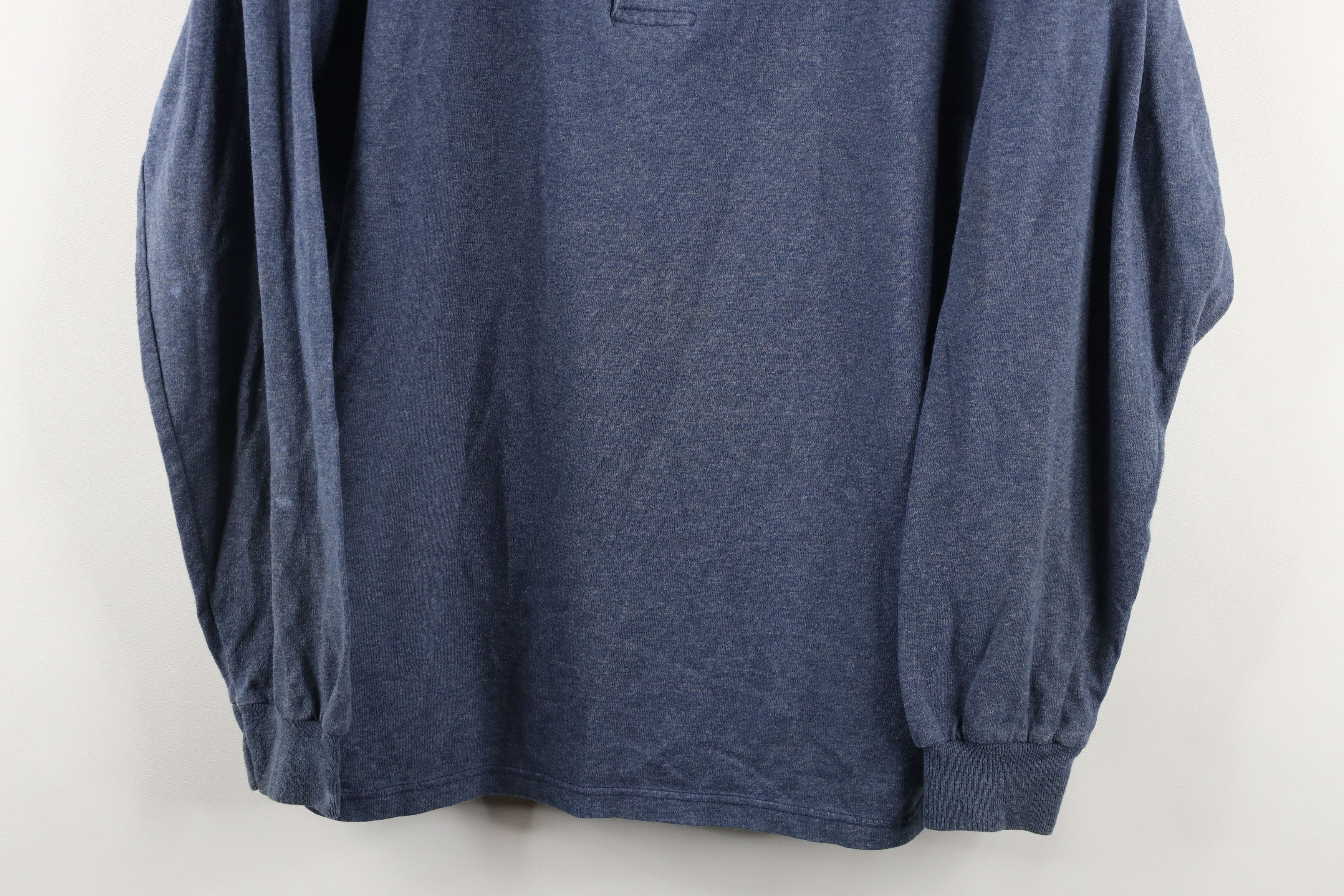 Vintage Vintage 90s Streetwear Blank Knit Long Sleeve Henley T-Shirt Size US M / EU 48-50 / 2 - 3 Thumbnail