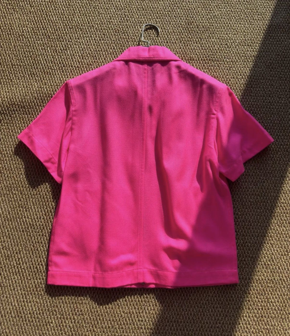 Comme des Garcons Homme Plus Comme des Garçons Homme Plus Runway Neon Pink Zip Shirt K23 Size S / US 4 / IT 40 - 6 Thumbnail