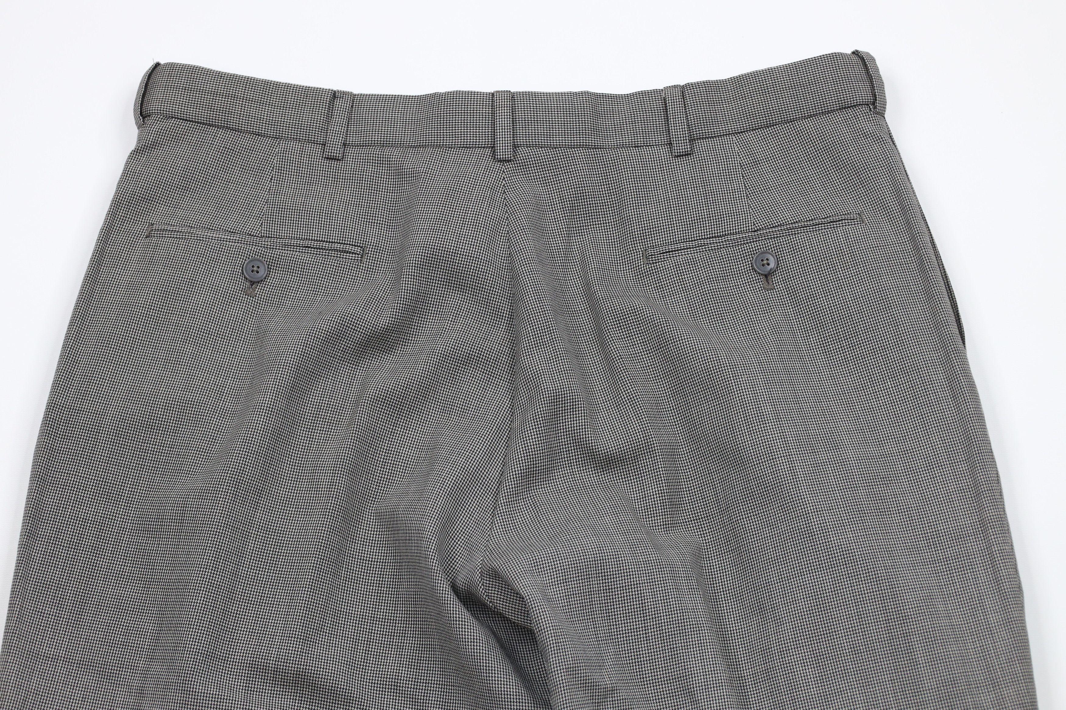 Vintage Vintage 90s Streetwear Houndstooth Wool Wide Leg Pants Size US 36 / EU 52 - 9 Thumbnail