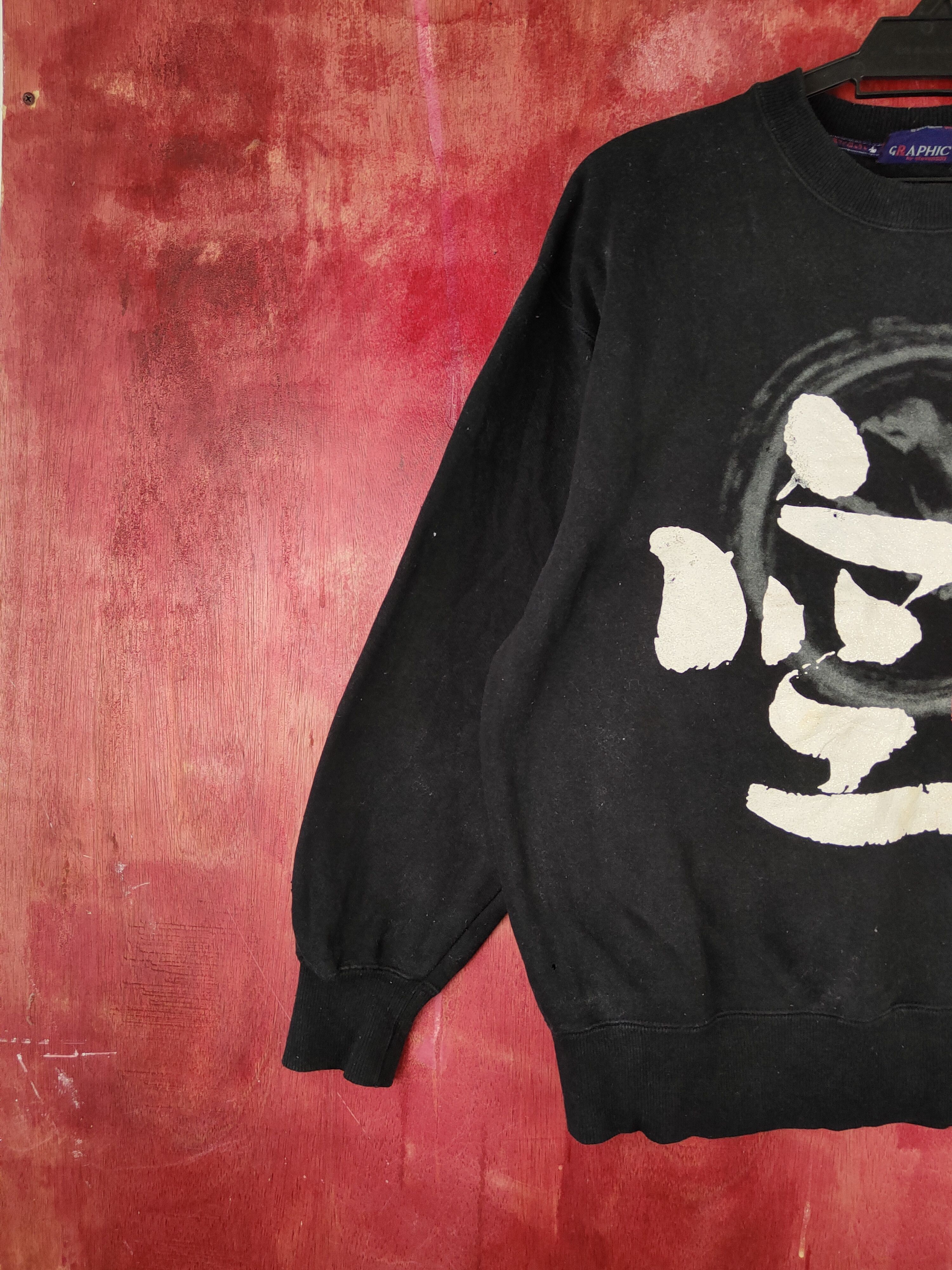 Japanese Brand × Vintage Japan font vintage Black Sweatshirts #S1863 Size US M / EU 48-50 / 2 - 4 Thumbnail