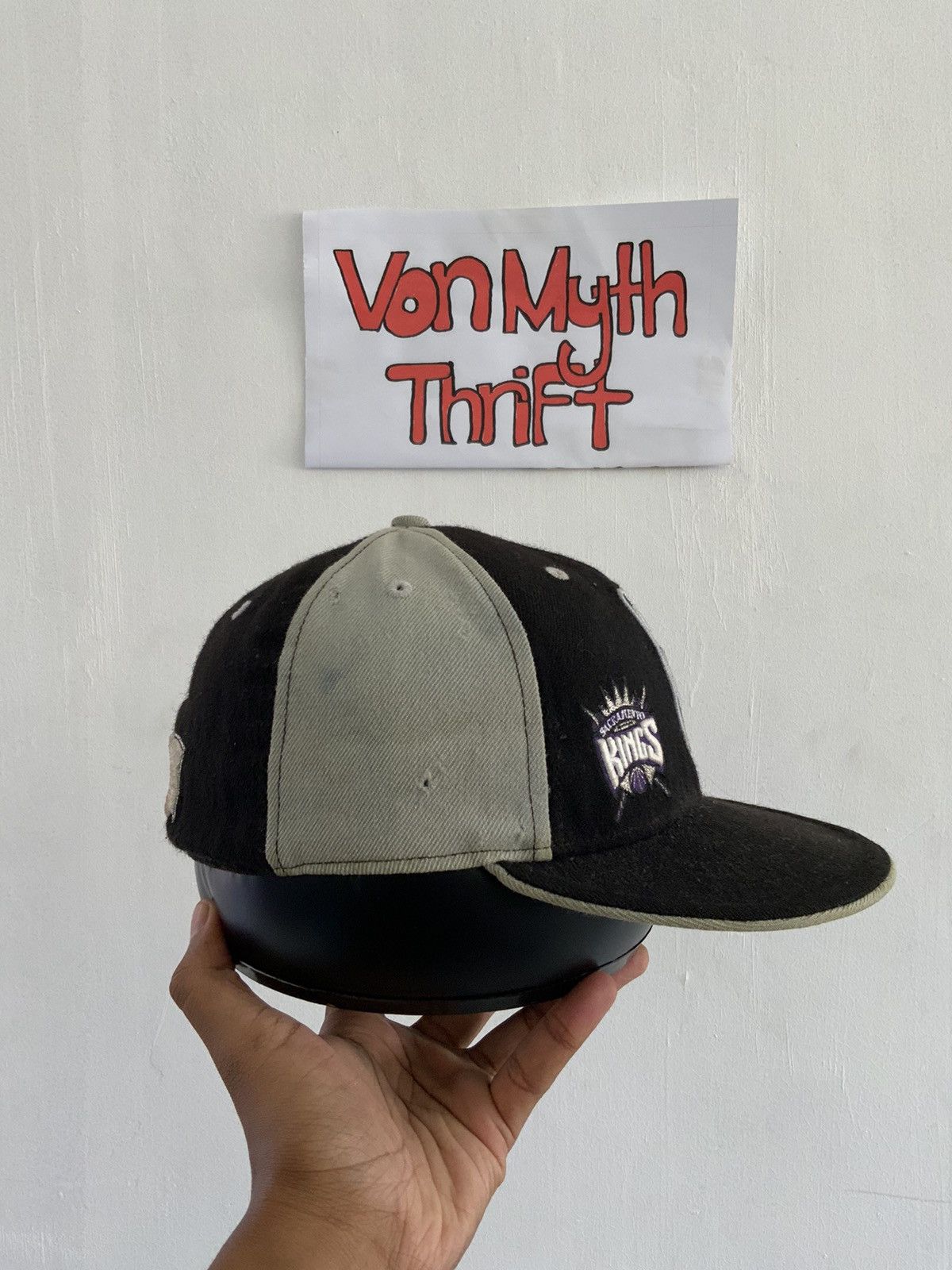 New Era New Era NBA Kings Wool Fitted Hat Size ONE SIZE - 4 Thumbnail