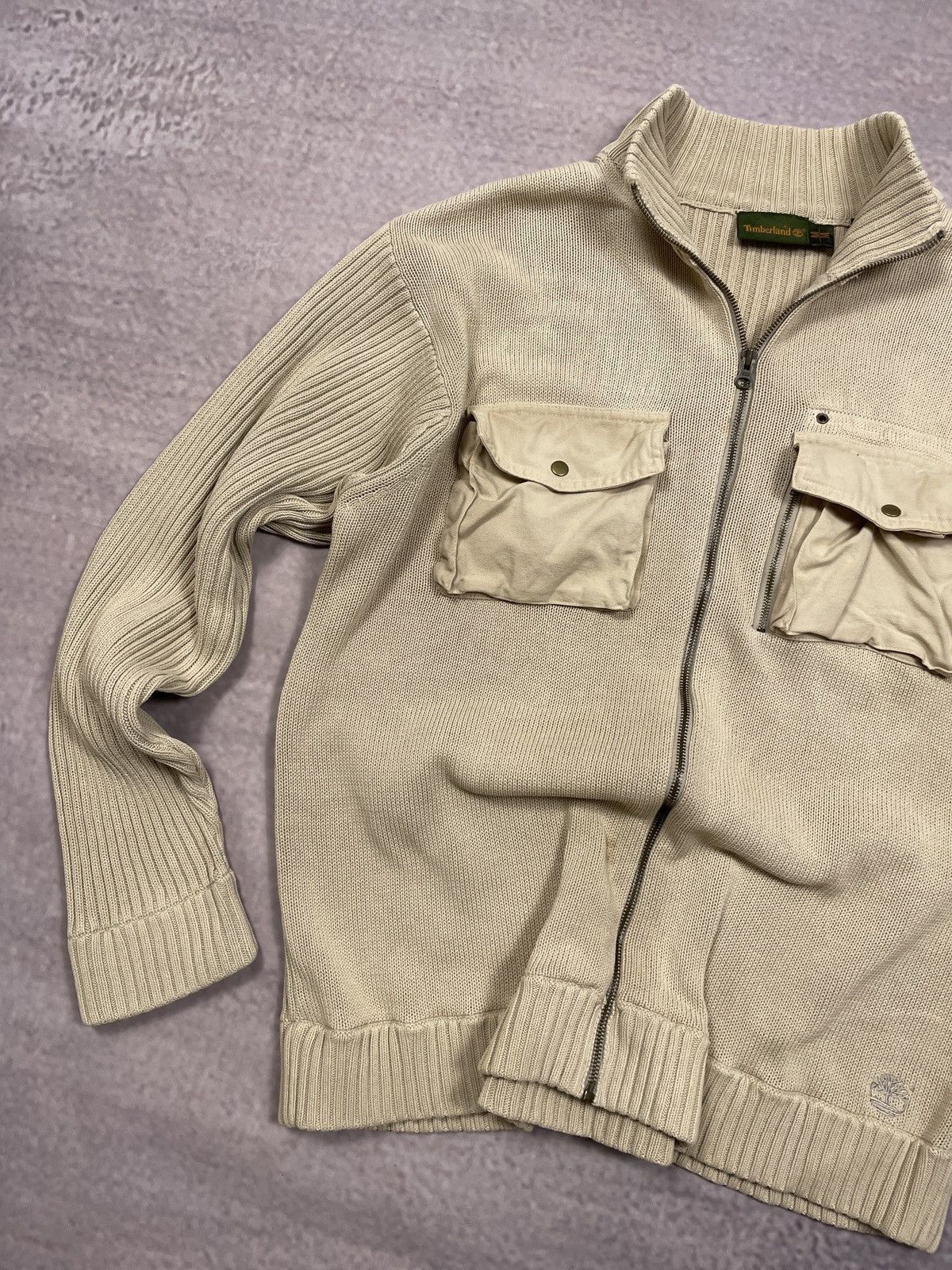 Le Grande Bleu (L.G.B.) Vintage LGB IfSixWasNine Style Timberland Pocket Zip Sweater Size US XL / EU 56 / 4 - 2 Thumbnail