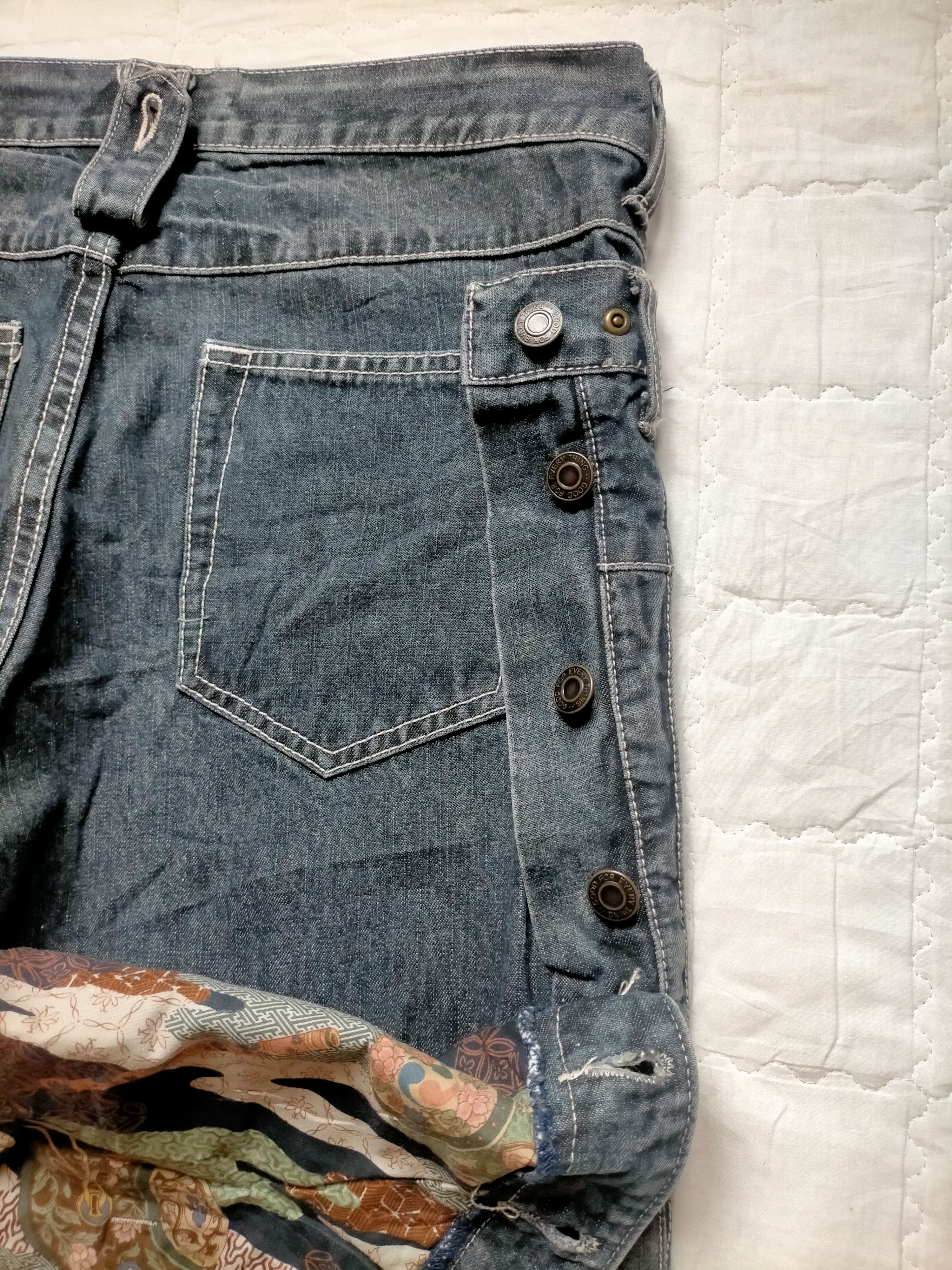 Le Grande Bleu (L.G.B.) 🔥Rare Dog House Double Waist Buckleback Black jeans Size US 32 / EU 48 - 11 Thumbnail