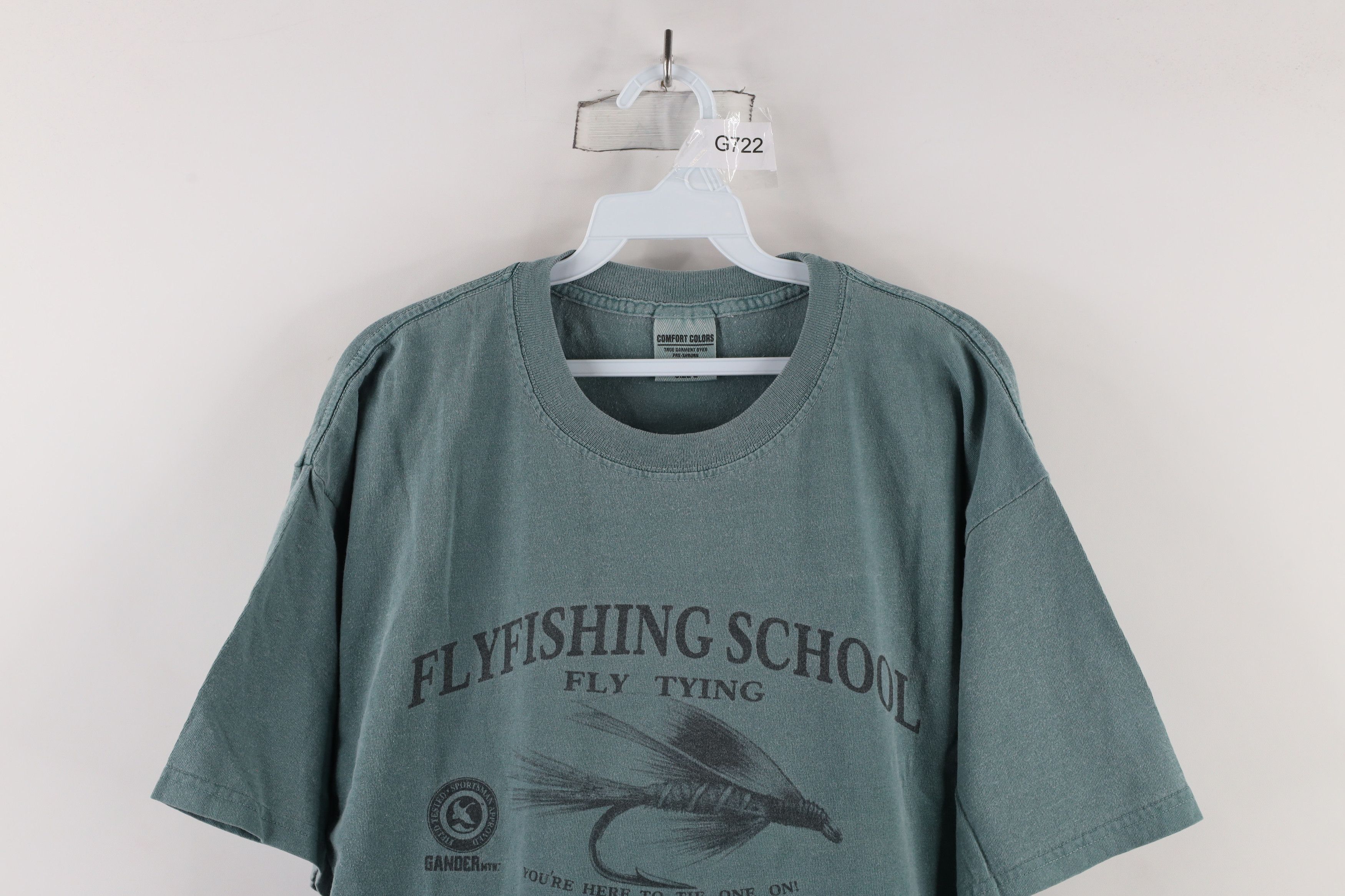 Vintage Vintage 90s Gander Mountain Flyfishing School T-Shirt Size US L / EU 52-54 / 3 - 2 Thumbnail