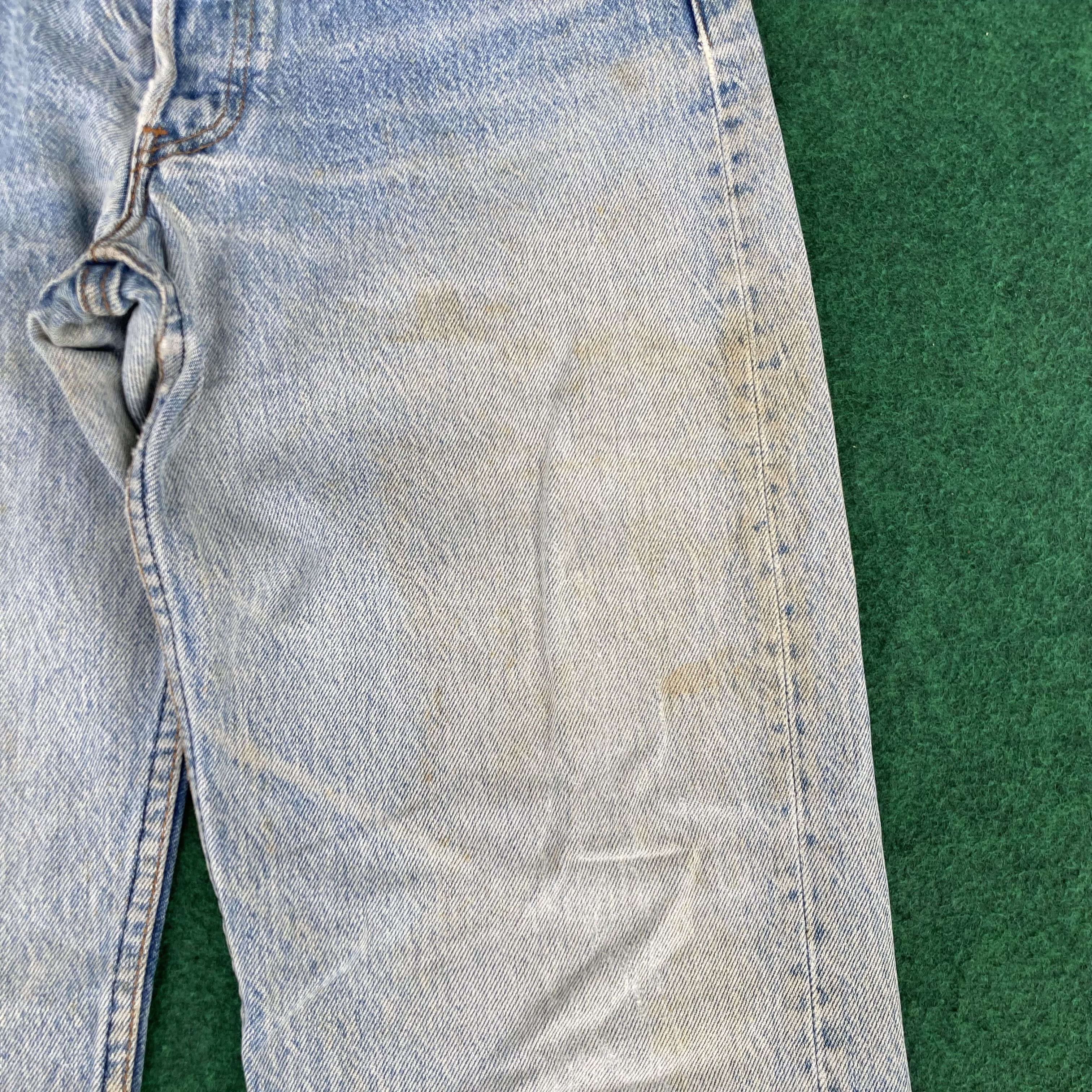 Levi's × Vintage 29x30.5 Vtg Levis 501 Distressed Destroy Ripped Grunge Jeans Size US 29 - 9 Thumbnail