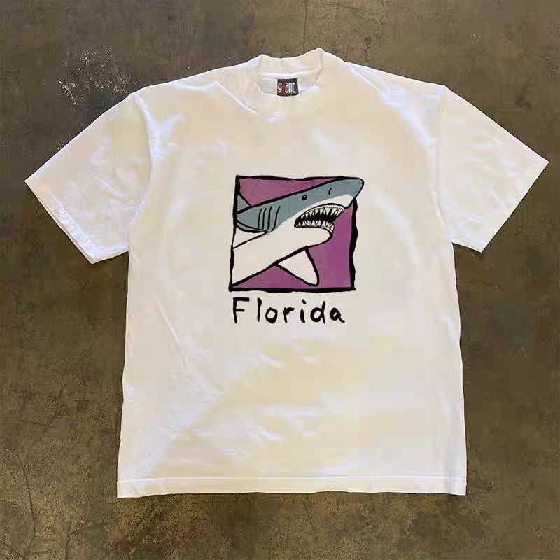 Japanese Brand × Vintage Shark pattern casual vintage cotton t-shirt Size US M / EU 48-50 / 2 - 1 Thumbnail