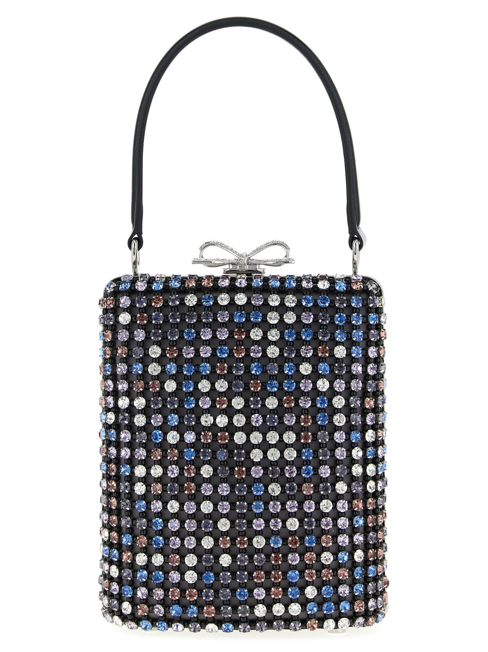 Self-Portrait 'Multi Crystal Chainmail' mini handbag Size ONE SIZE - 1 Thumbnail