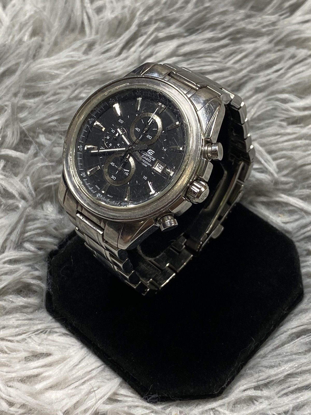 Casio × Vintage Casio Edifice Mechanical Chronograph - Stainless Steel Size ONE SIZE - 1 Thumbnail