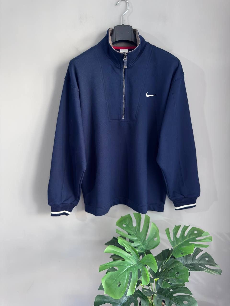 Nike Vintage Nike 90s Y2K Men's Navy 1/4 Zip Fleece Sweater, M Size US M / EU 48-50 / 2 - 1 Thumbnail