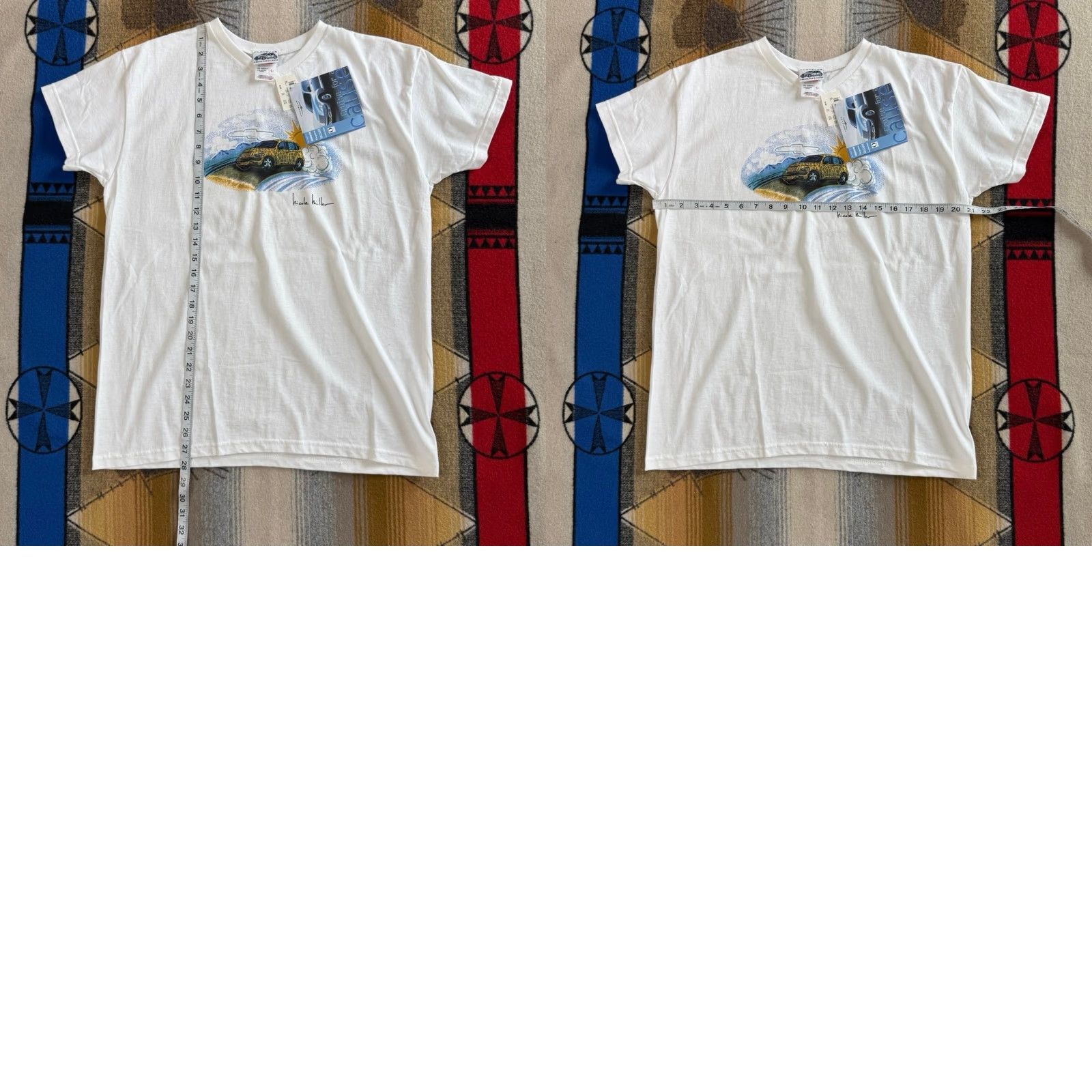 Anvil VINTAGE Women’s Anvil T-Shirt Size L White 90s Cars PT Cruiser NWT Size L / US 10 / IT 46 - 8 Thumbnail