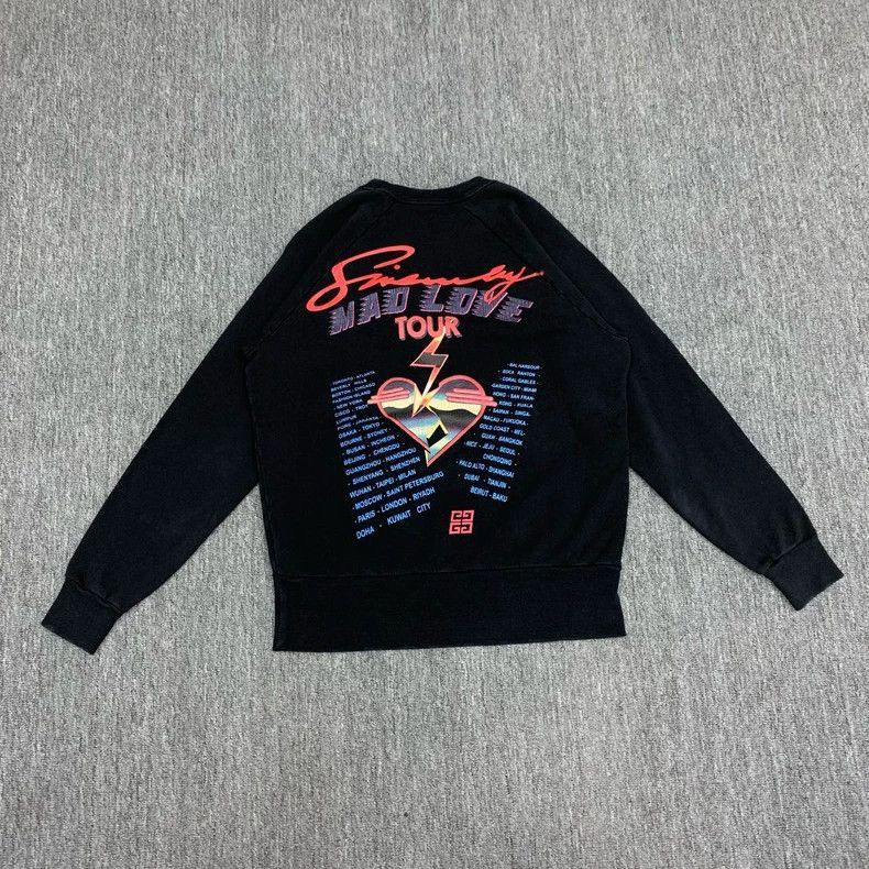 Other Givenchy Givenchy Black Lightning Logo Long Sleeve Sweatsh Size US XS / EU 42 / 0 - 2 Thumbnail