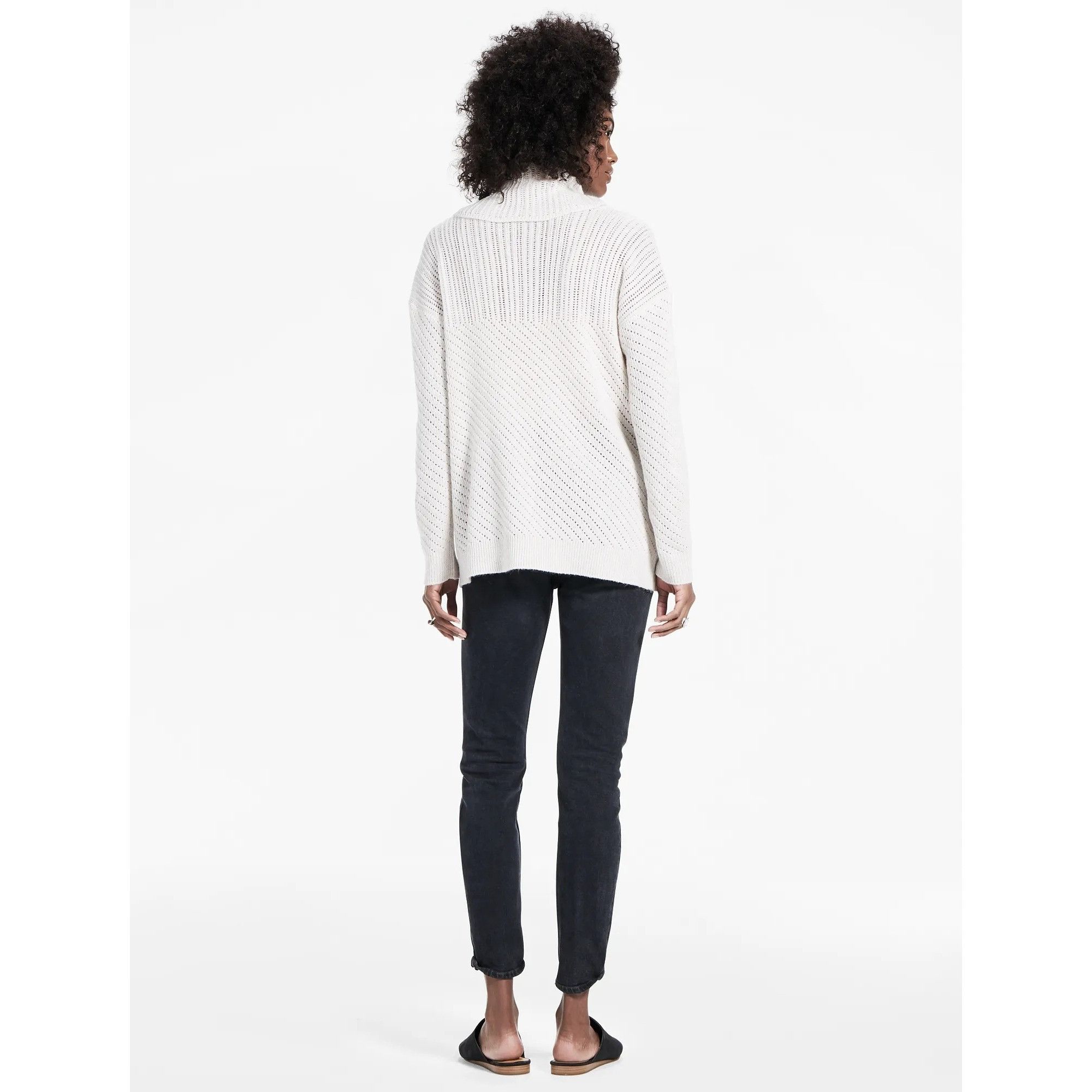 Lucky Brand Lucky Brand Alyssa Cowl Neck Sweater With Side Buttons Size S / US 4 / IT 40 - 2 Thumbnail