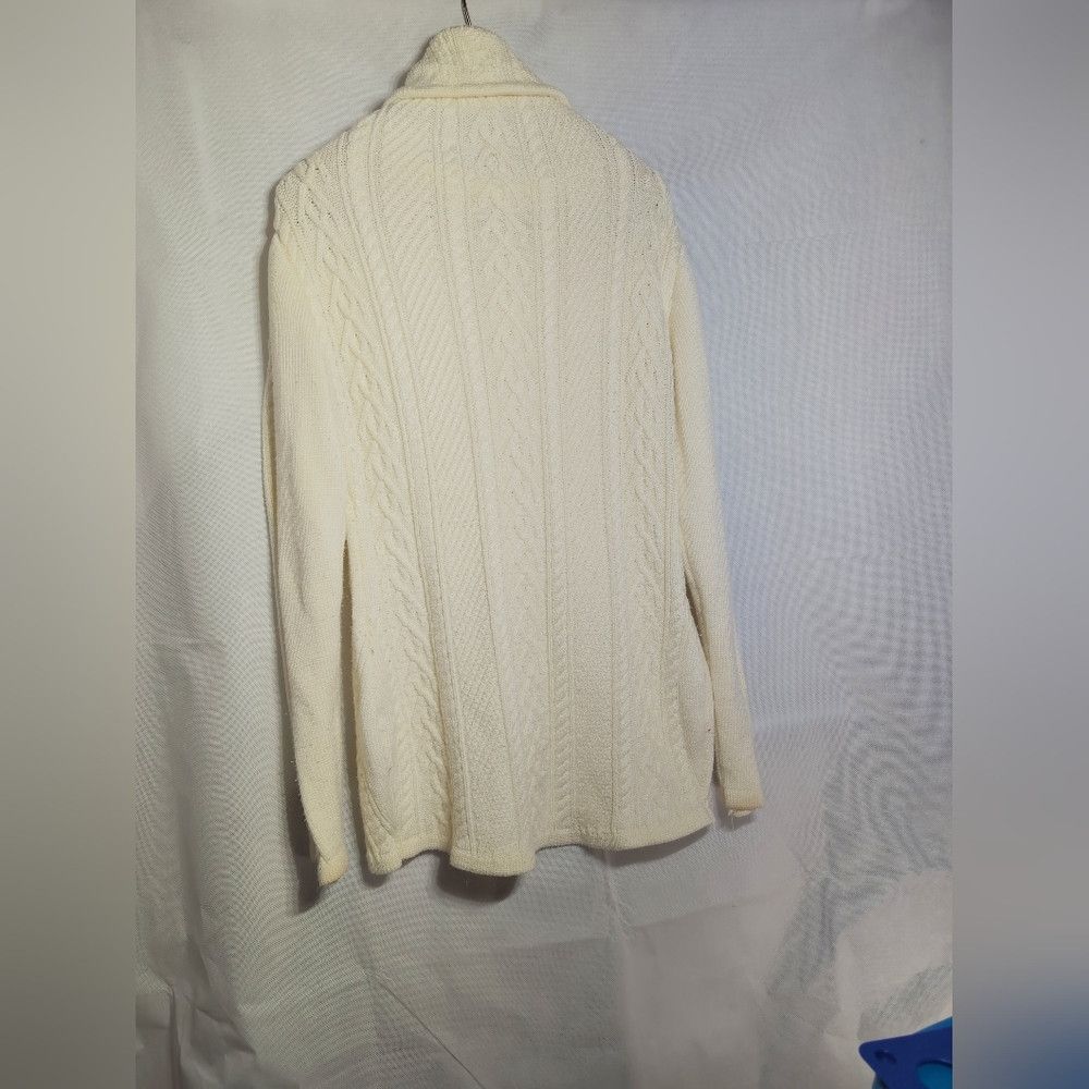 Other Unbranded Cozy Cream Cable Knit Sweater Dress Sz 12-16 34 I Size L / US 10 / IT 46 - 3 Thumbnail
