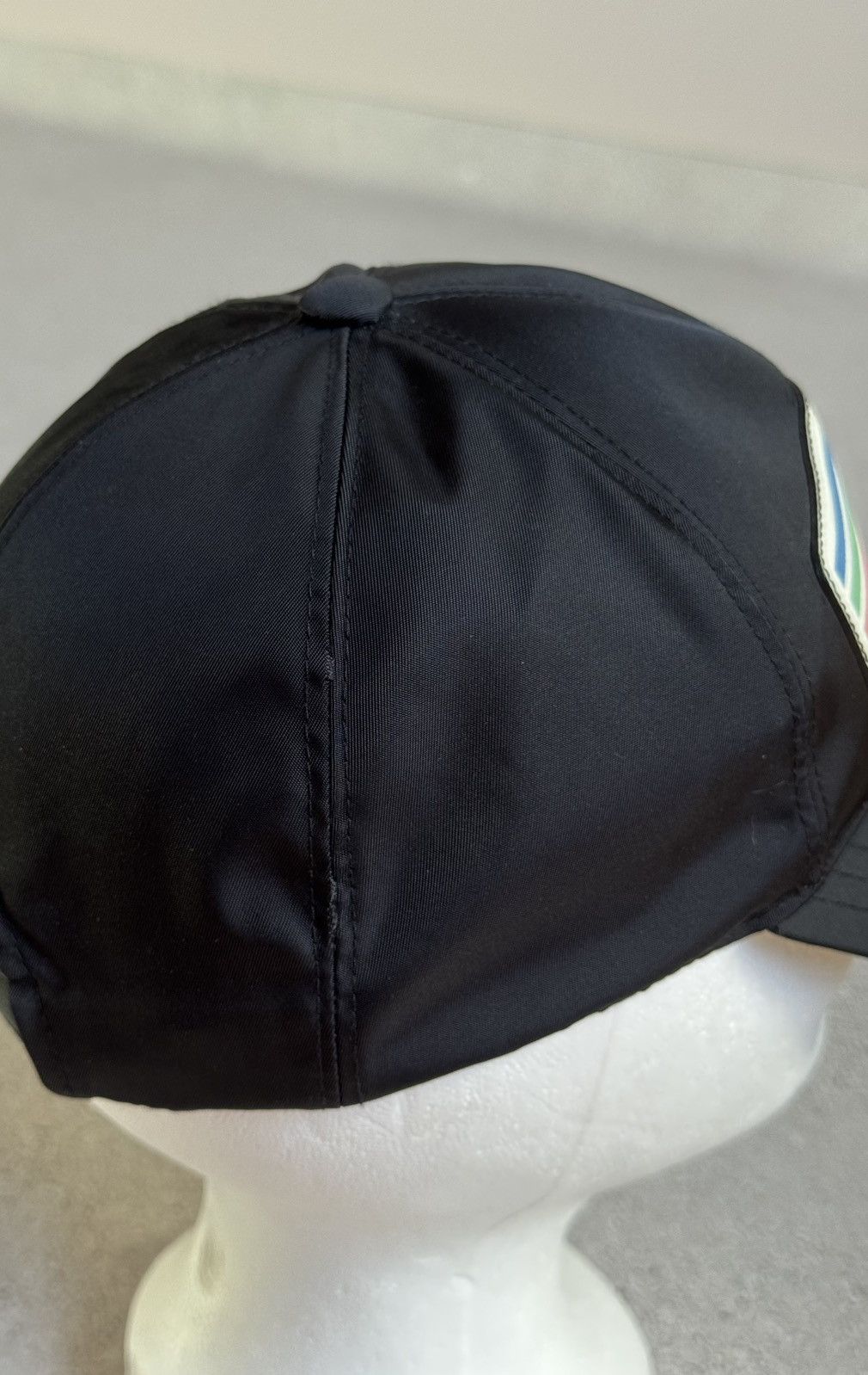 Prada Prada Saffiano Logo Nylon Baseball Cap Size ONE SIZE - 13 Thumbnail
