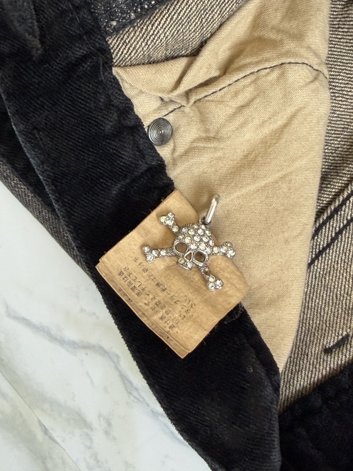 Undercover Undercover AW02 Velour Strip Denim Size US 29 - 9 Thumbnail