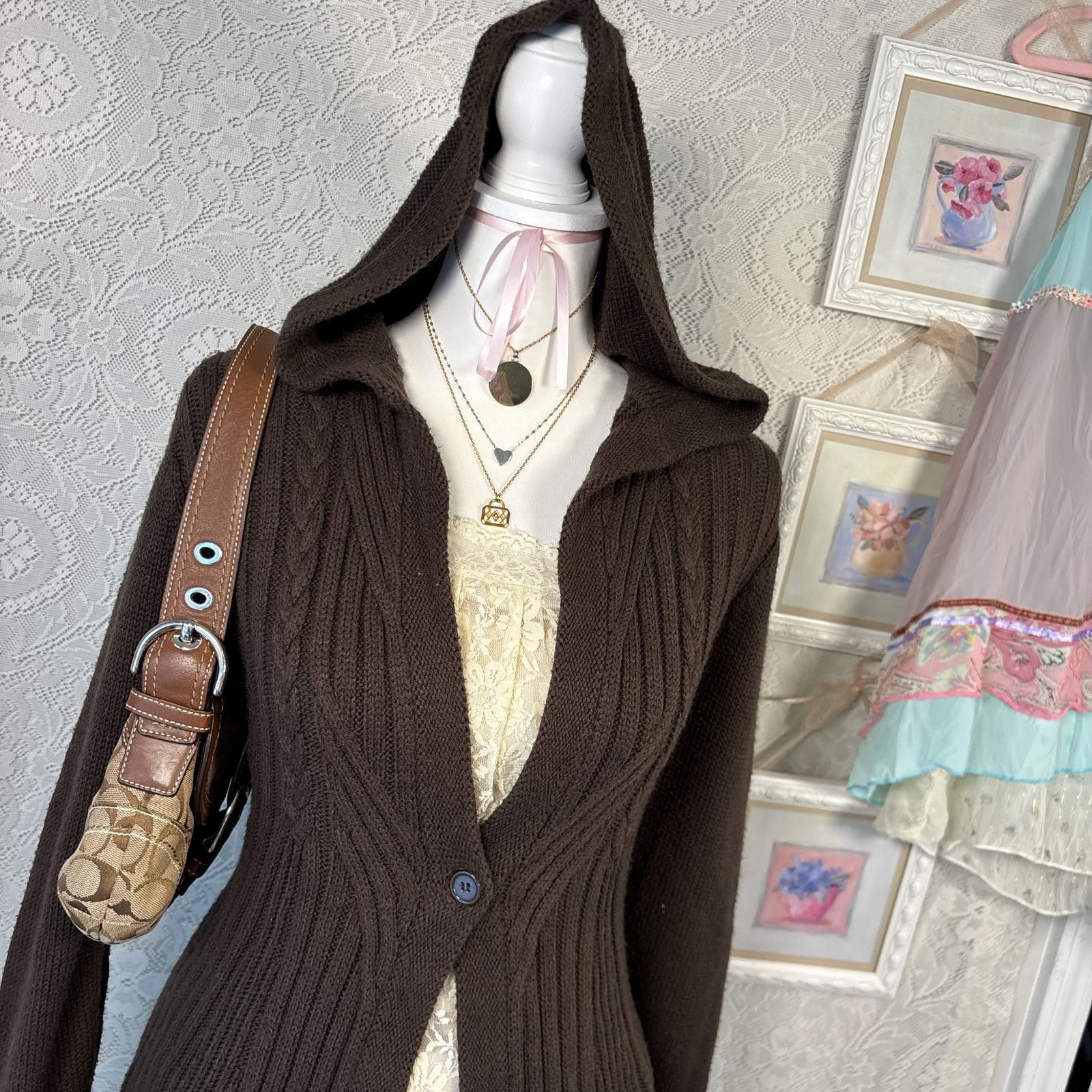 Other vintage cozy Elena gilbert layering cardigan Size L / US 10 / IT 46 - 3 Thumbnail