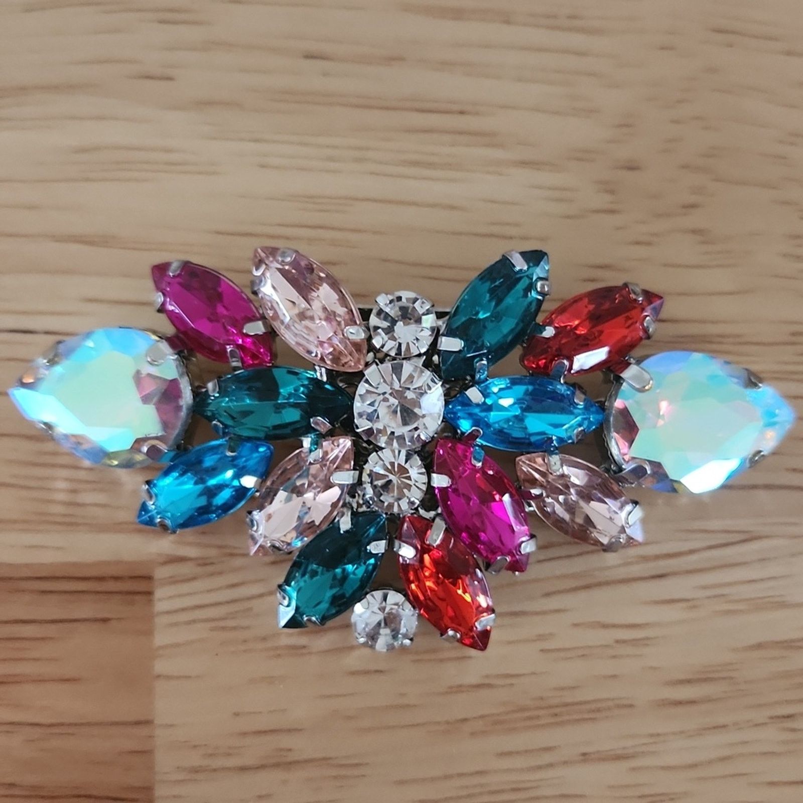 Other COLORFUL ☆ RHINESTONE ☆ SILVERTONE SHOE CLIPS ☆ NIP Size US 4 / IT 34 - 7 Thumbnail
