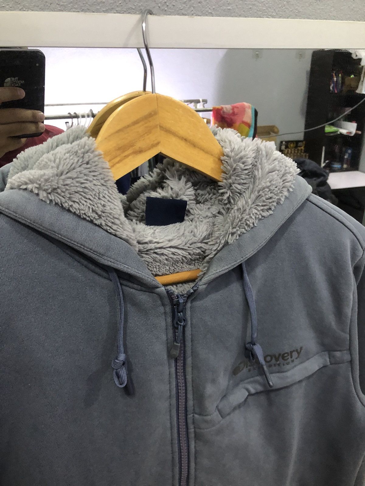 DISCOVERED × Japanese Brand × U.S. Expedition Discovery expedition grey hoodie with sherpa lining Size US M / EU 48-50 / 2 - 6 Thumbnail