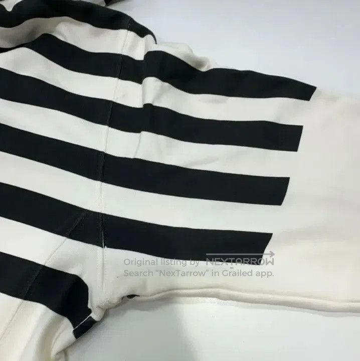 Moncler Moncler Black White Stripe Zip Hoodie Sweatshirt. Size US L / EU 52-54 / 3 - 6 Thumbnail