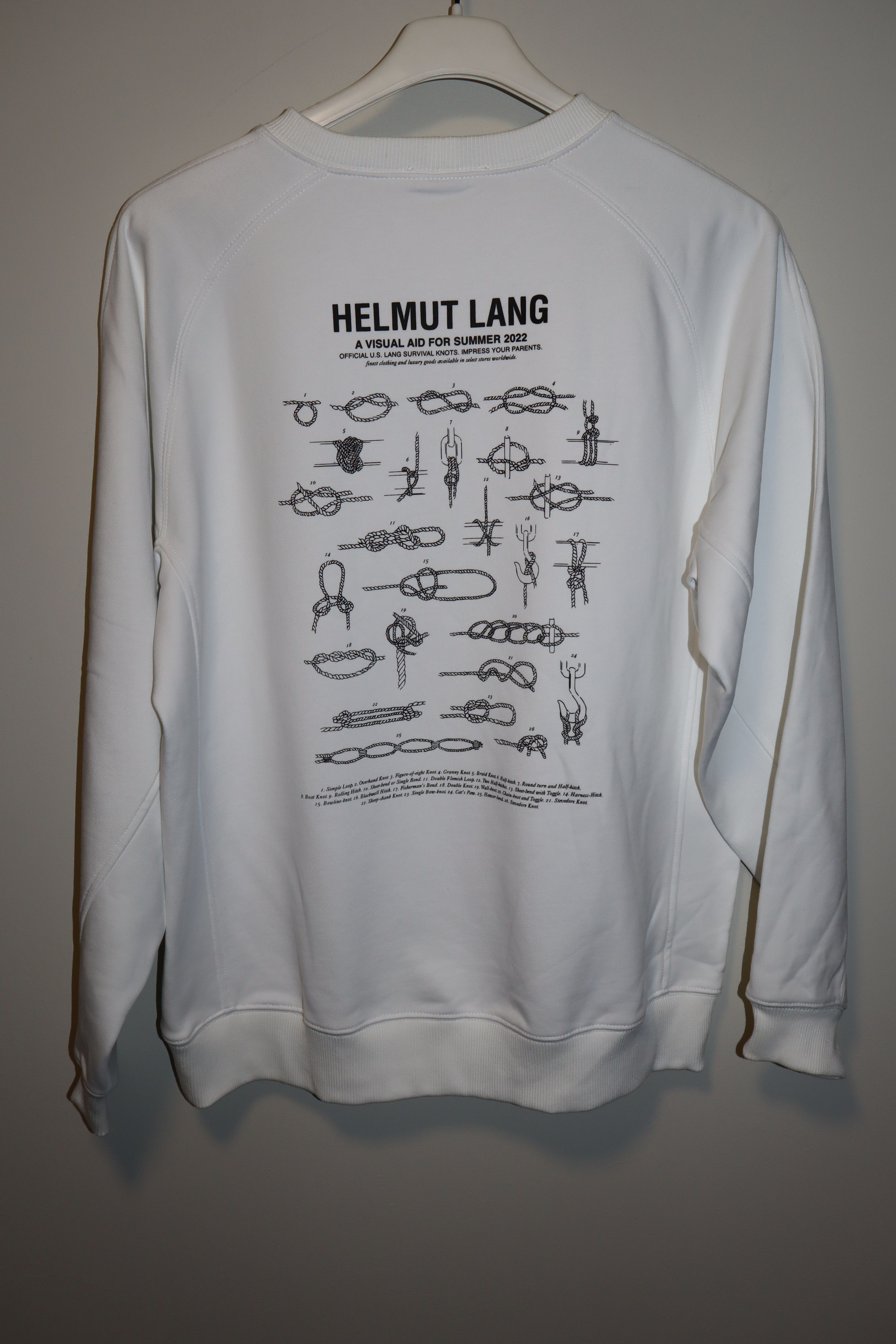 Helmut Lang Knots print sweatshirt Size US M / EU 48-50 / 2 - 1 Thumbnail