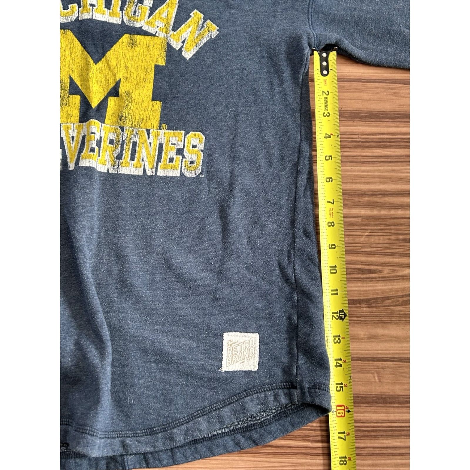 Vintage Womens Michigan Wolverines High Neck Sweatshirt Blue Medium Pullover Regular Activewear Womens Size M / US 6-8 / IT 42-44 - 3 Thumbnail