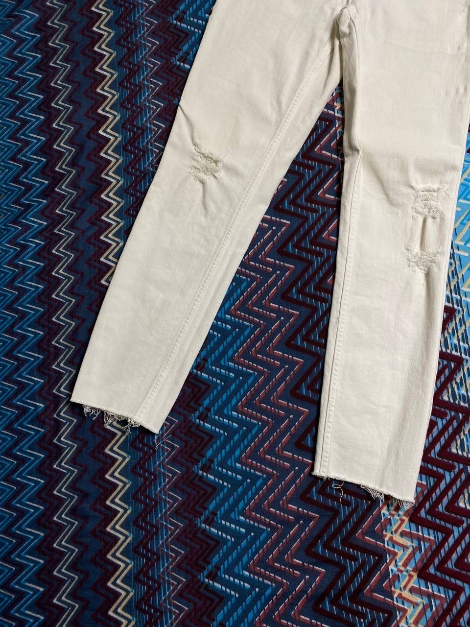 Allsaints Allsaints jeans white vintage crazy Y2K size 28 streetwear Size 28" / US 6 / IT 42 - 7 Thumbnail