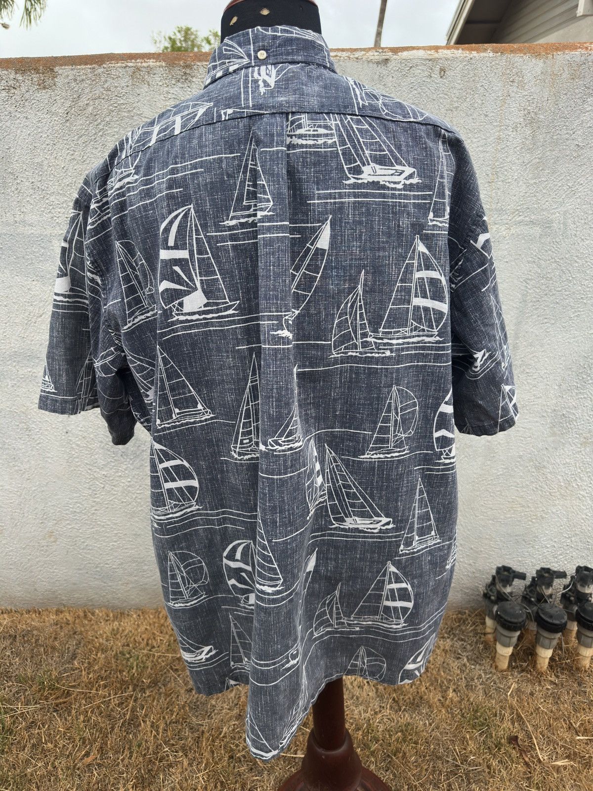 Reyn Spooner PreOwned Reyn Spooner Classic Fit Hawaiian Blue Men's 3XL Size US XXL / EU 58 / 5 - 2 Thumbnail