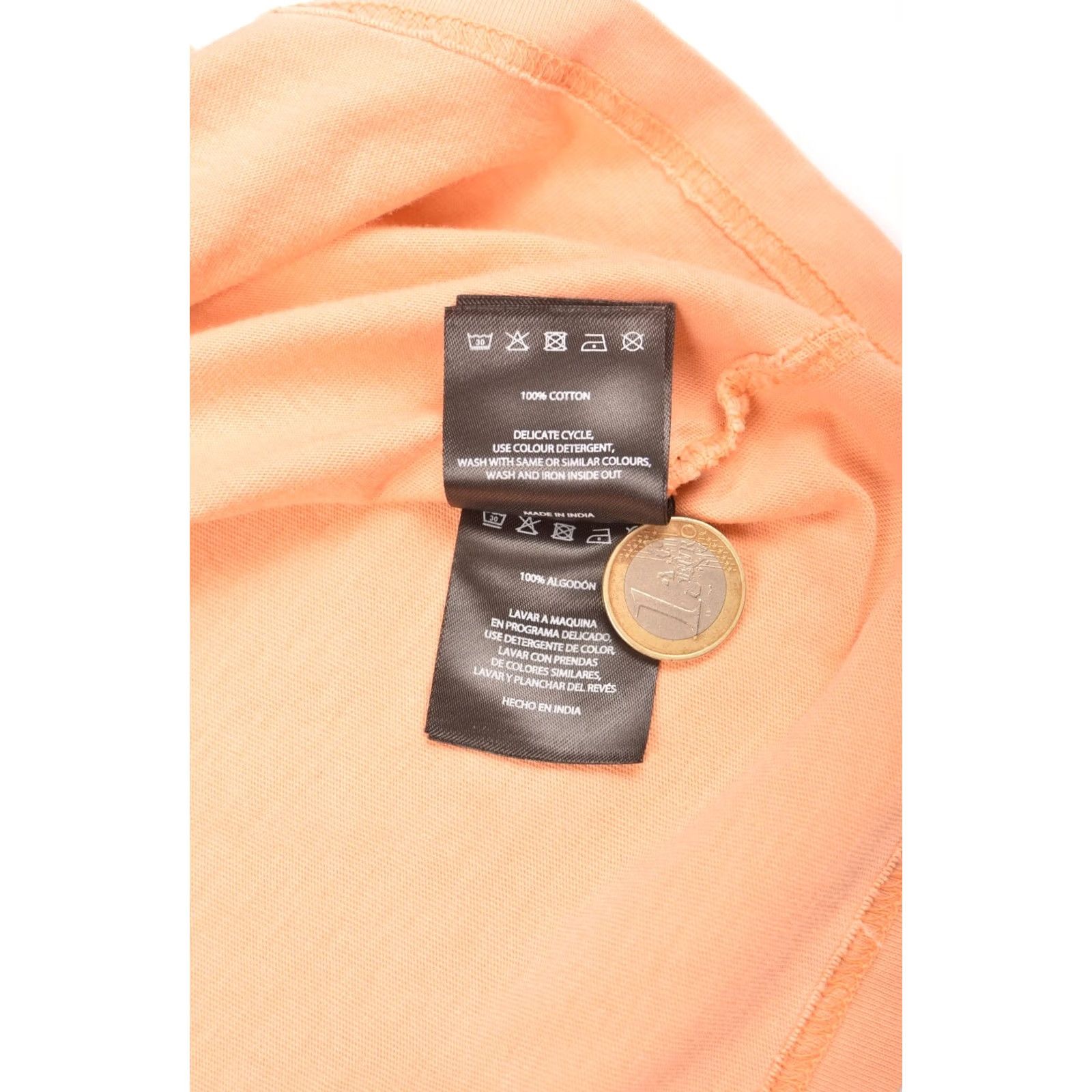 Karl Kani Karl Kani Vintage Small Center Logo Peach T-Shirt Tee Made in India Size S Mens Orange 100% Cotton Tee Size US S / EU 44-46 / 1 - 5 Thumbnail