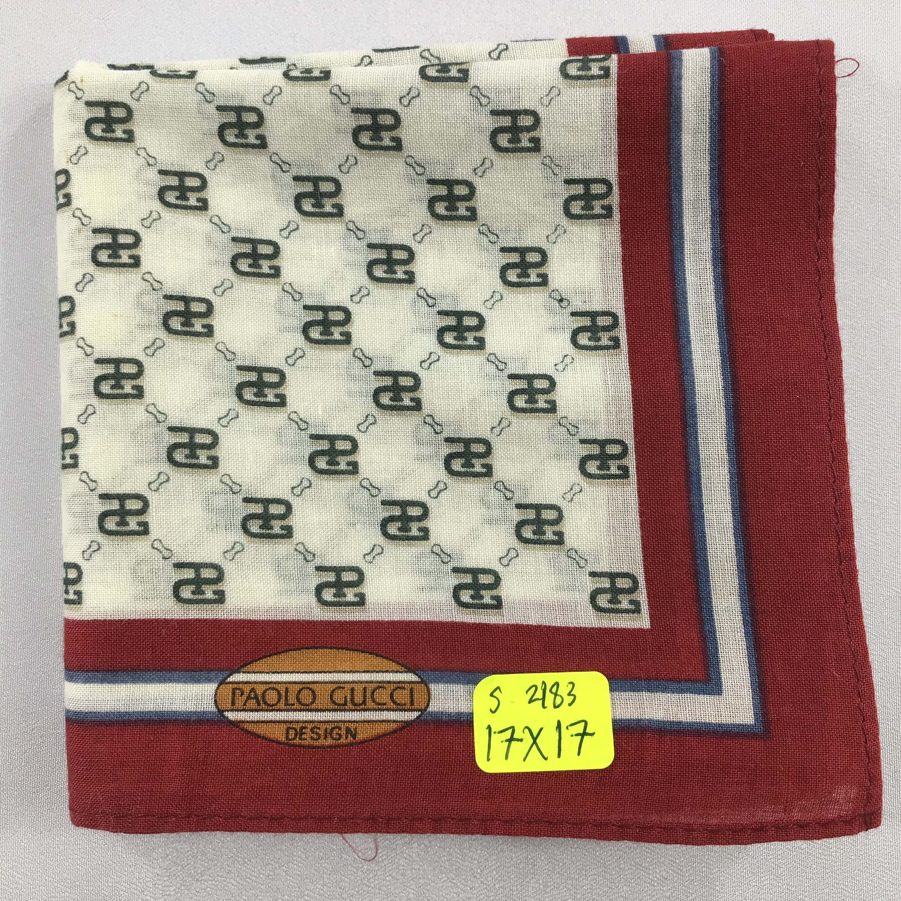 Paolo Gucci × Vintage Paolo Gucci Bandana / Handkerchief / Neckerchief - S2183 Size ONE SIZE - 5 Thumbnail